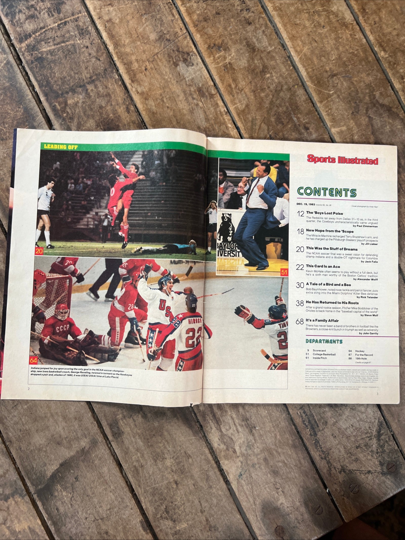 Sports Illustrated Magazine - December 1983 - NFL Redskins - John Riggins