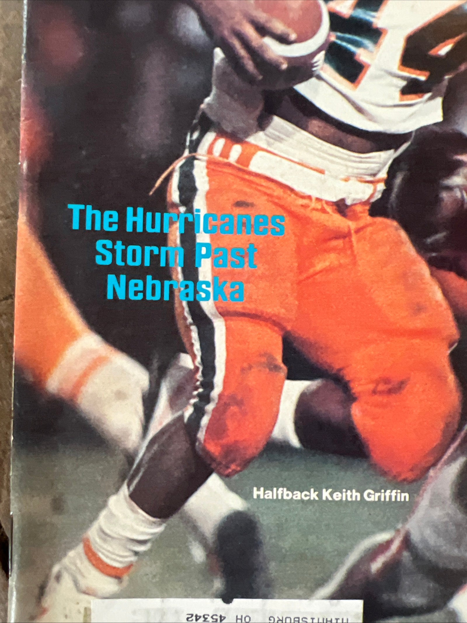 Sports Illustrated Magazine - January 1984 - Miami Hurricanes Keith Griffin