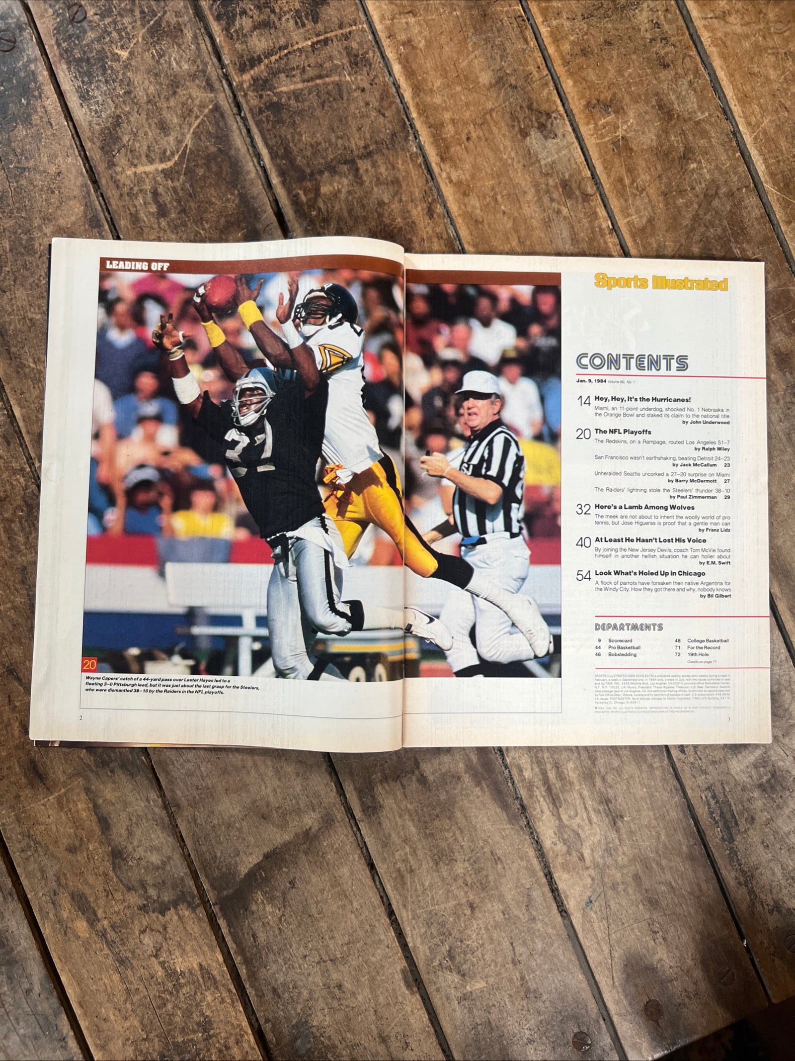 Sports Illustrated Magazine - January 1984 - Miami Hurricanes Keith Griffin