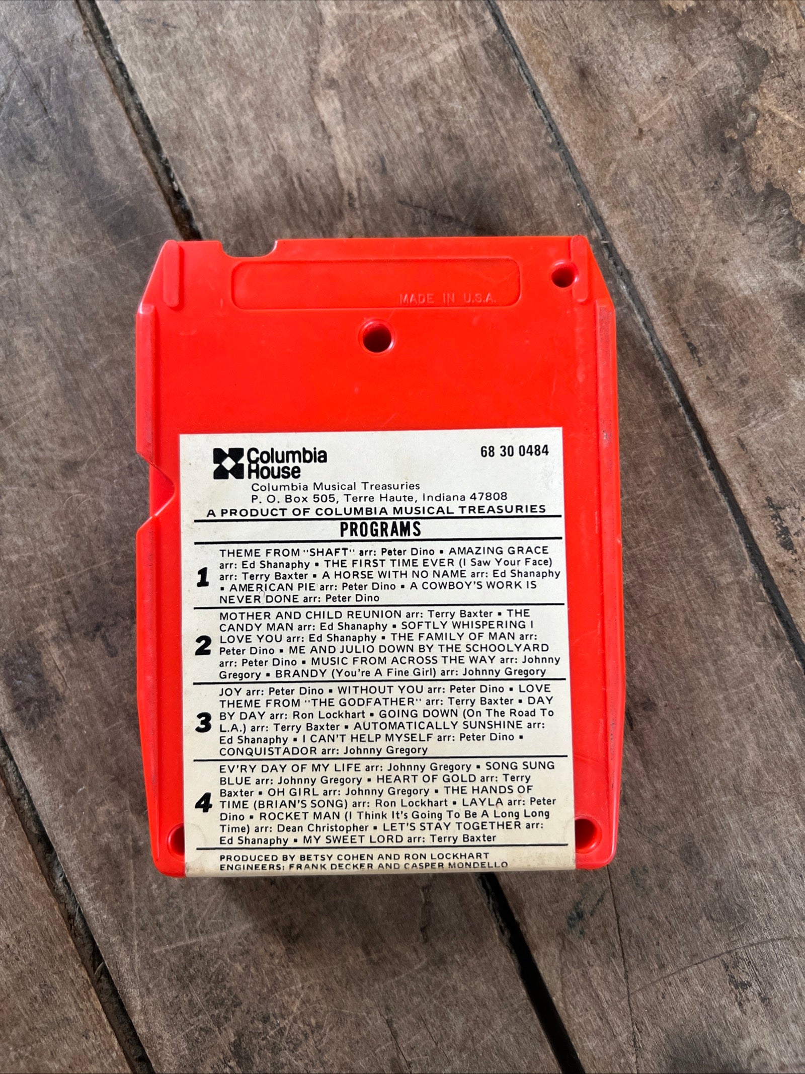 Terry Baxter, His Orchestra and Chorus - The Best of 1972 - Columbia House Records 8-Track Tape