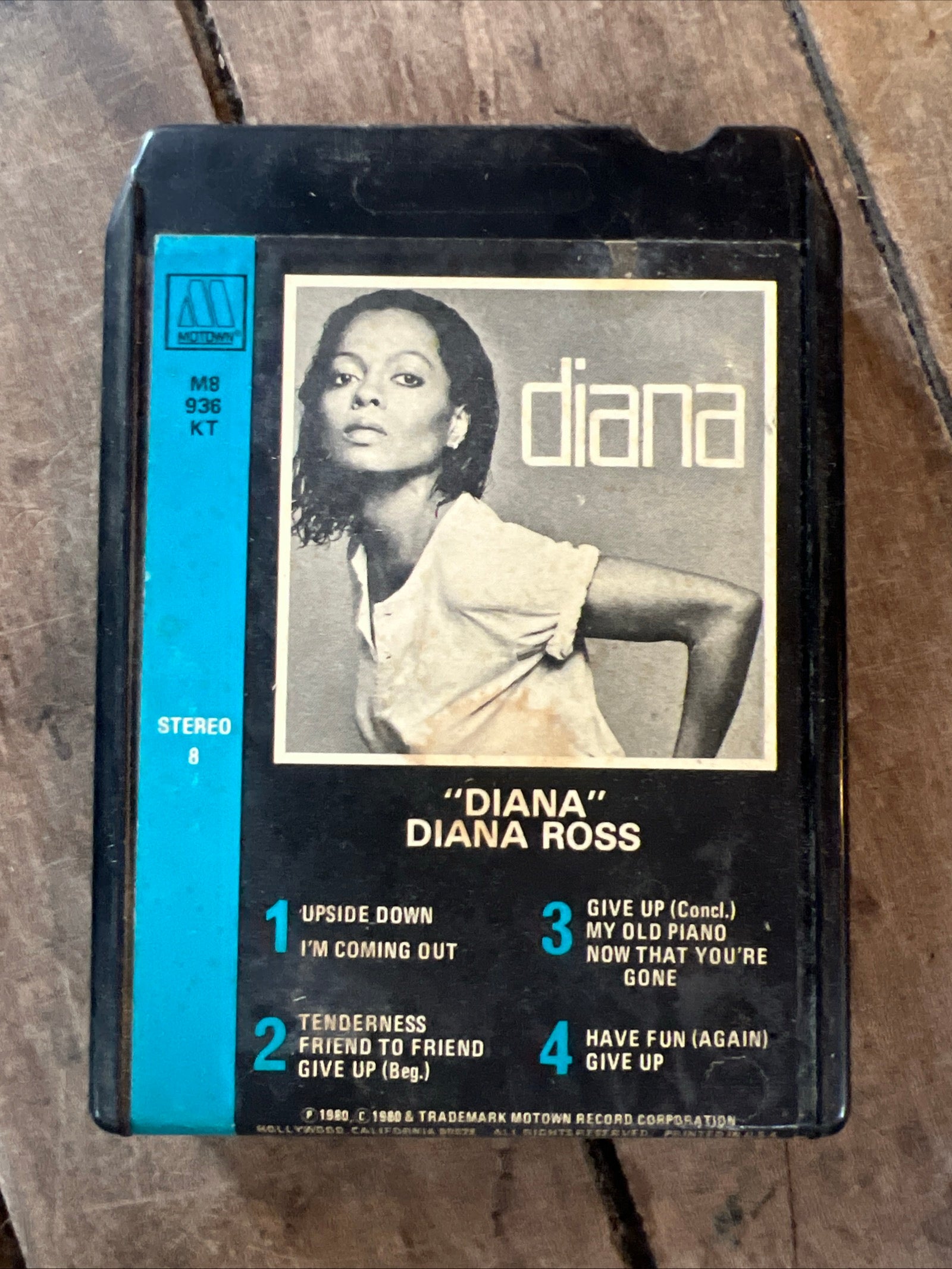 “DIANA” Diana Ross - 1980 Motown Records 8-Track Tape