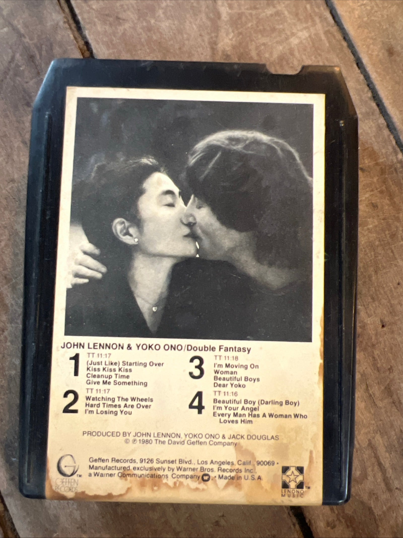 John Lennon & Yoko Ono - Double Fantasy - 1980 Geffen Records - 8-Track Tape