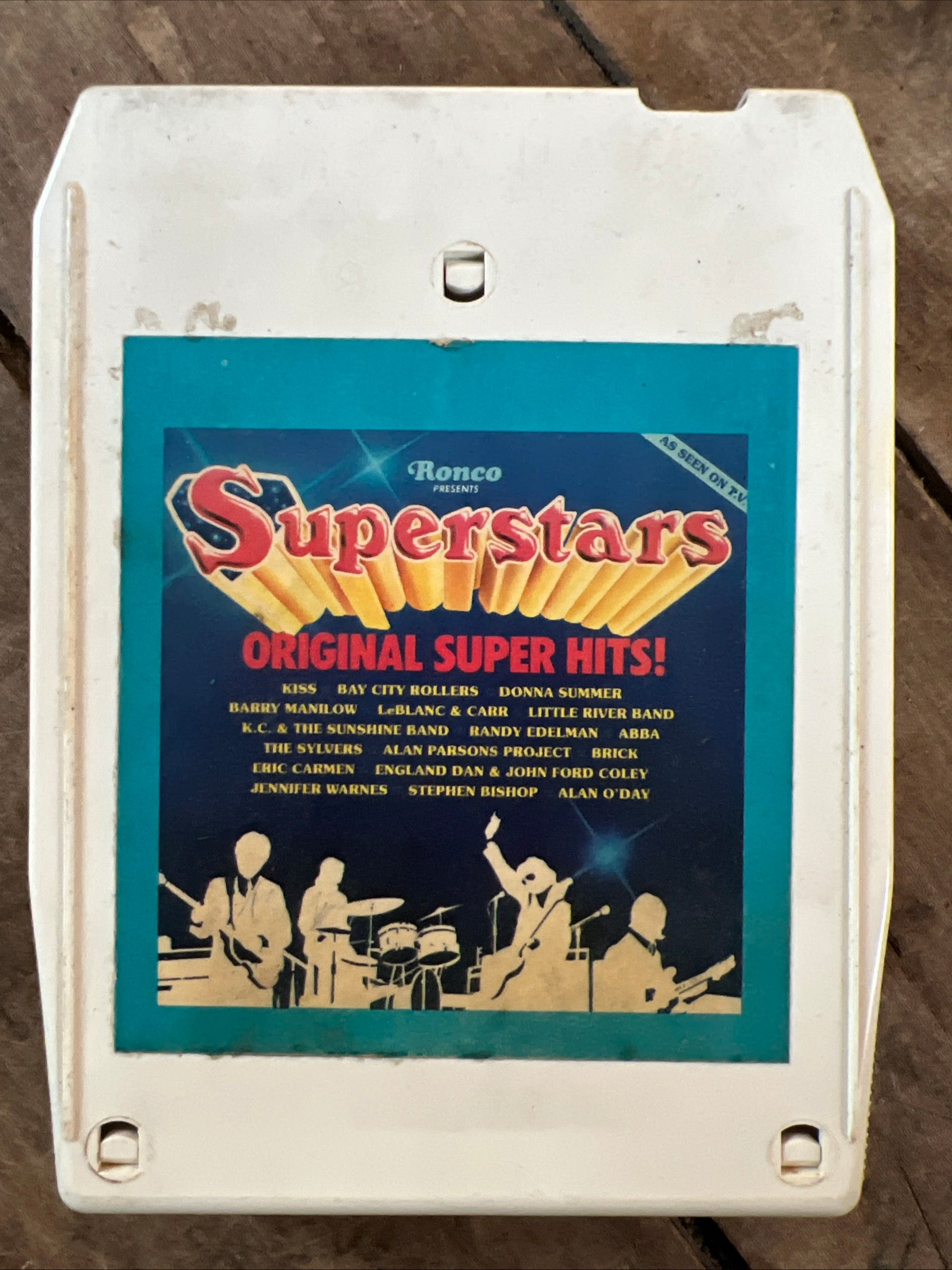 SUPERSTARS Original Super Hits - 1978 Ronco Records - 8-Track Tape