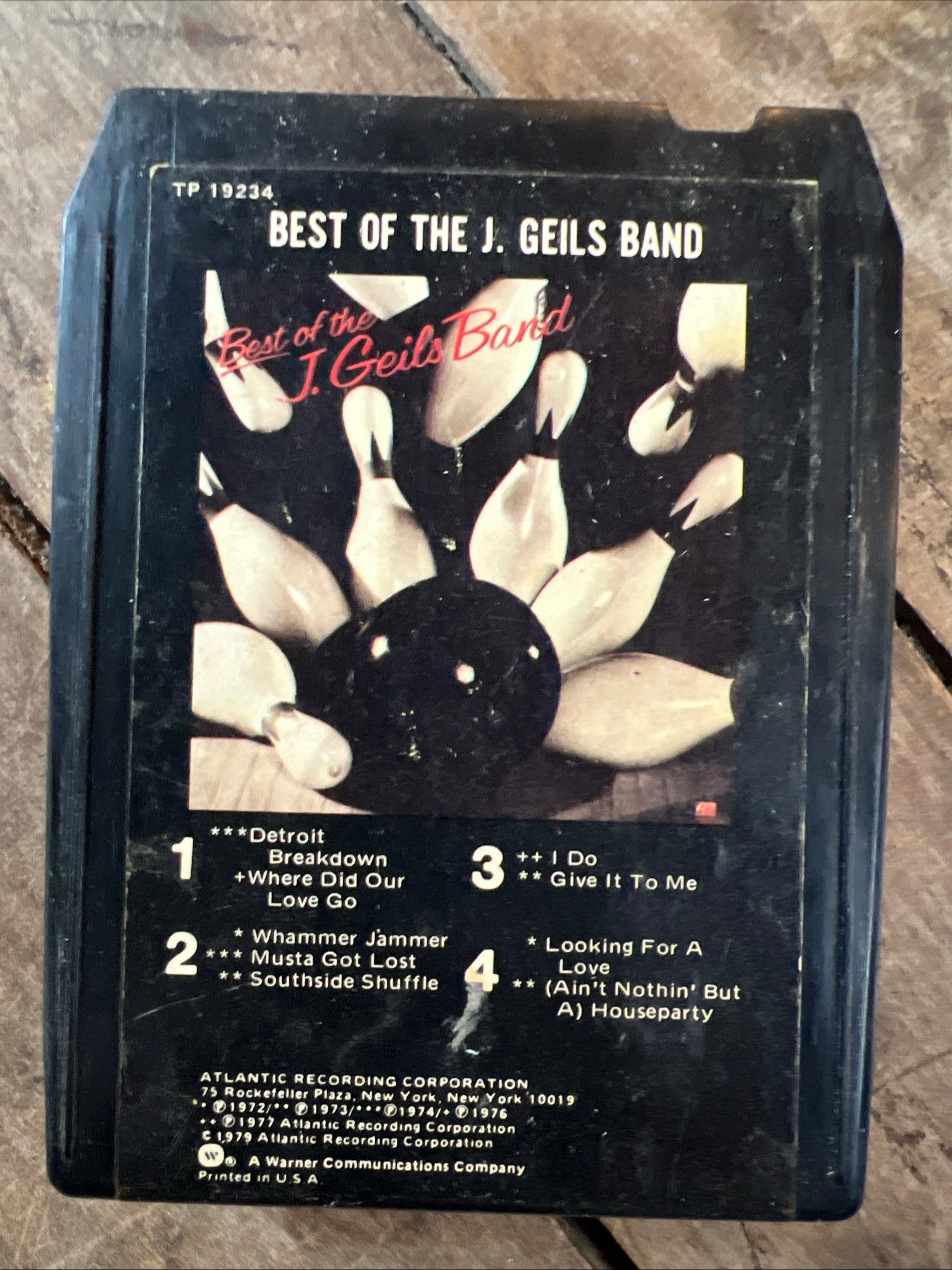 Best Of The J. Geils Band - 1979 Atlantic Records - 8-Track Tape