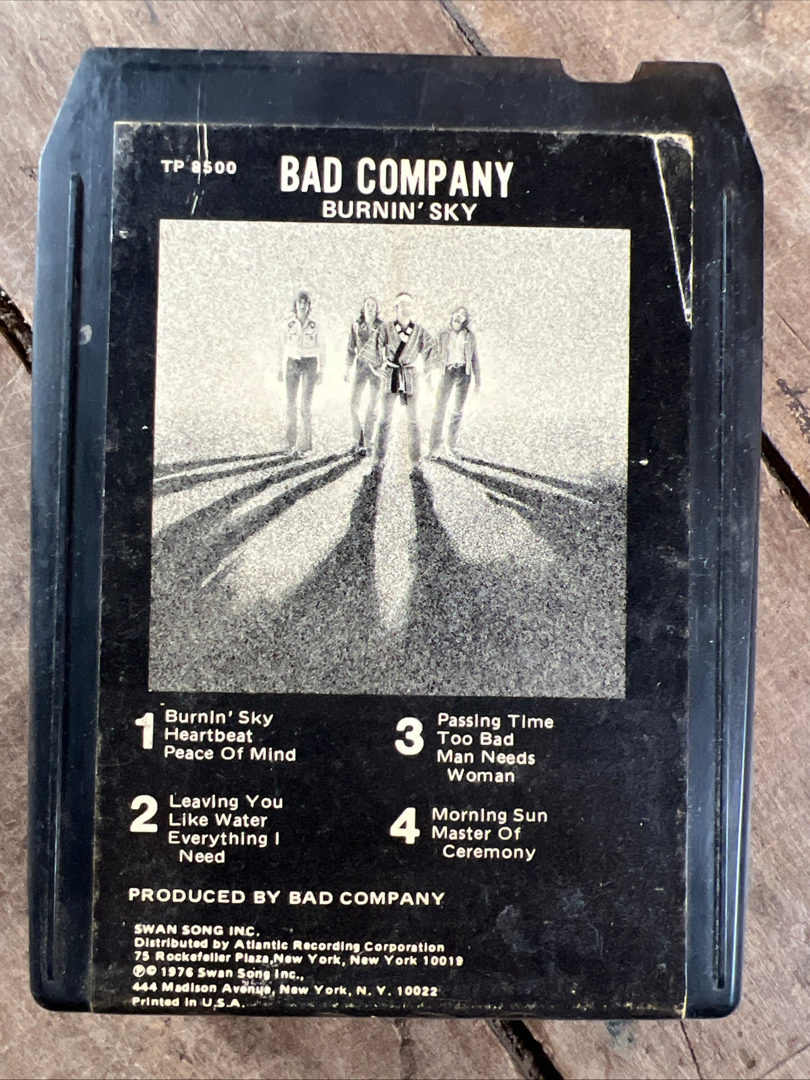 Bad Company - Burnin’ Sky - 1977 Swan Song Records - 8-Track Tape Cartridge