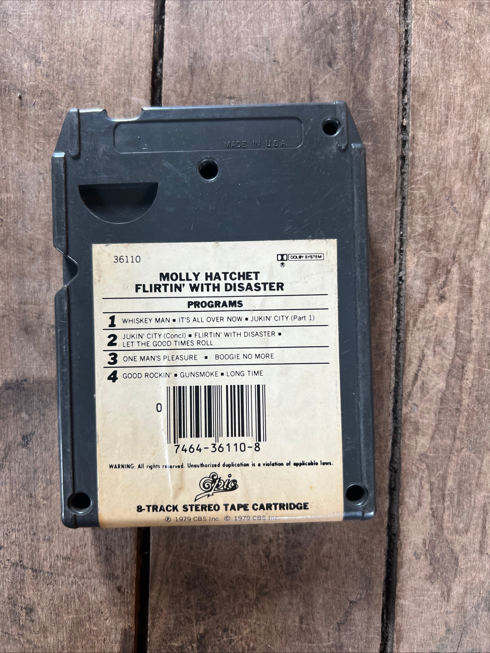 Molly Hatchet - Flirtin’ With Disaster - 1979 EpicRecords - 8-Track Tape