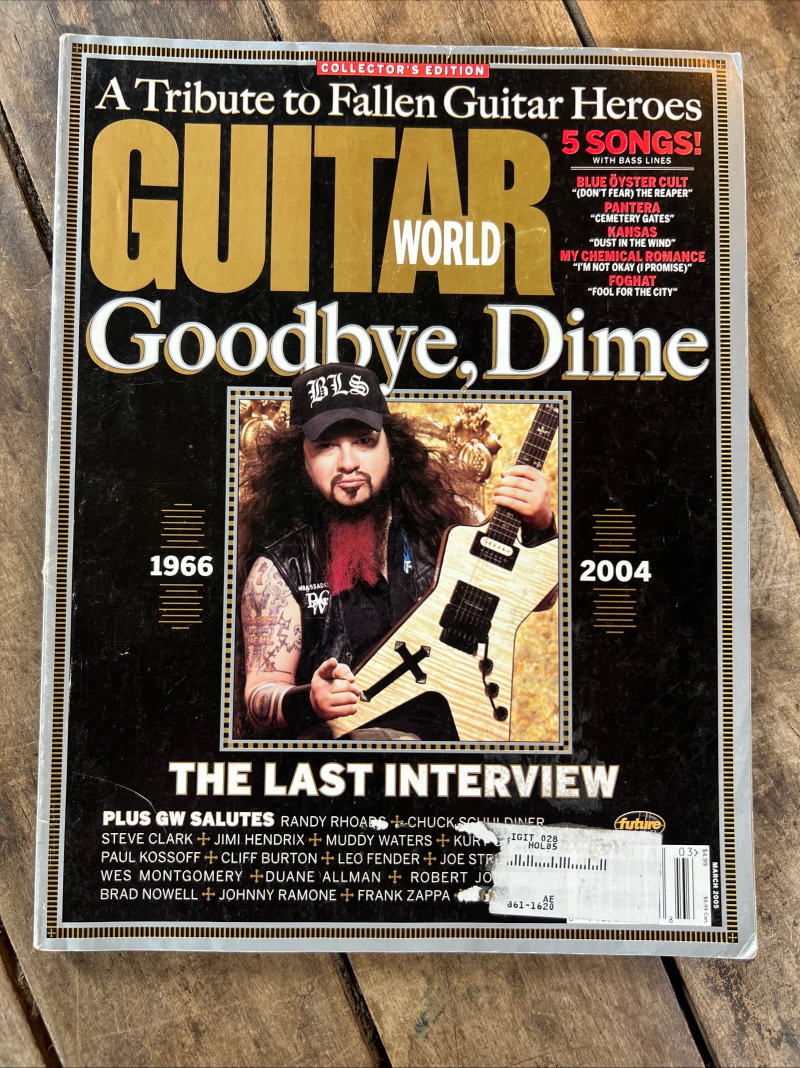 Guitar World Magazine - March 2005 - Goodbye Dime Cover