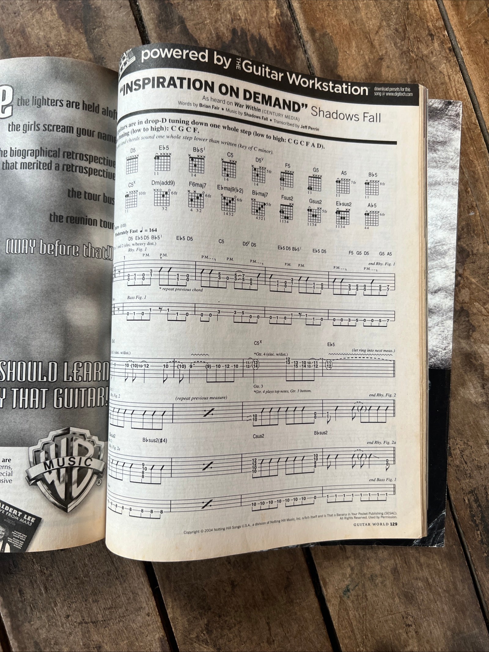 Guitar World Magazine - August 2005 - Audioslave Tom Morello Cover