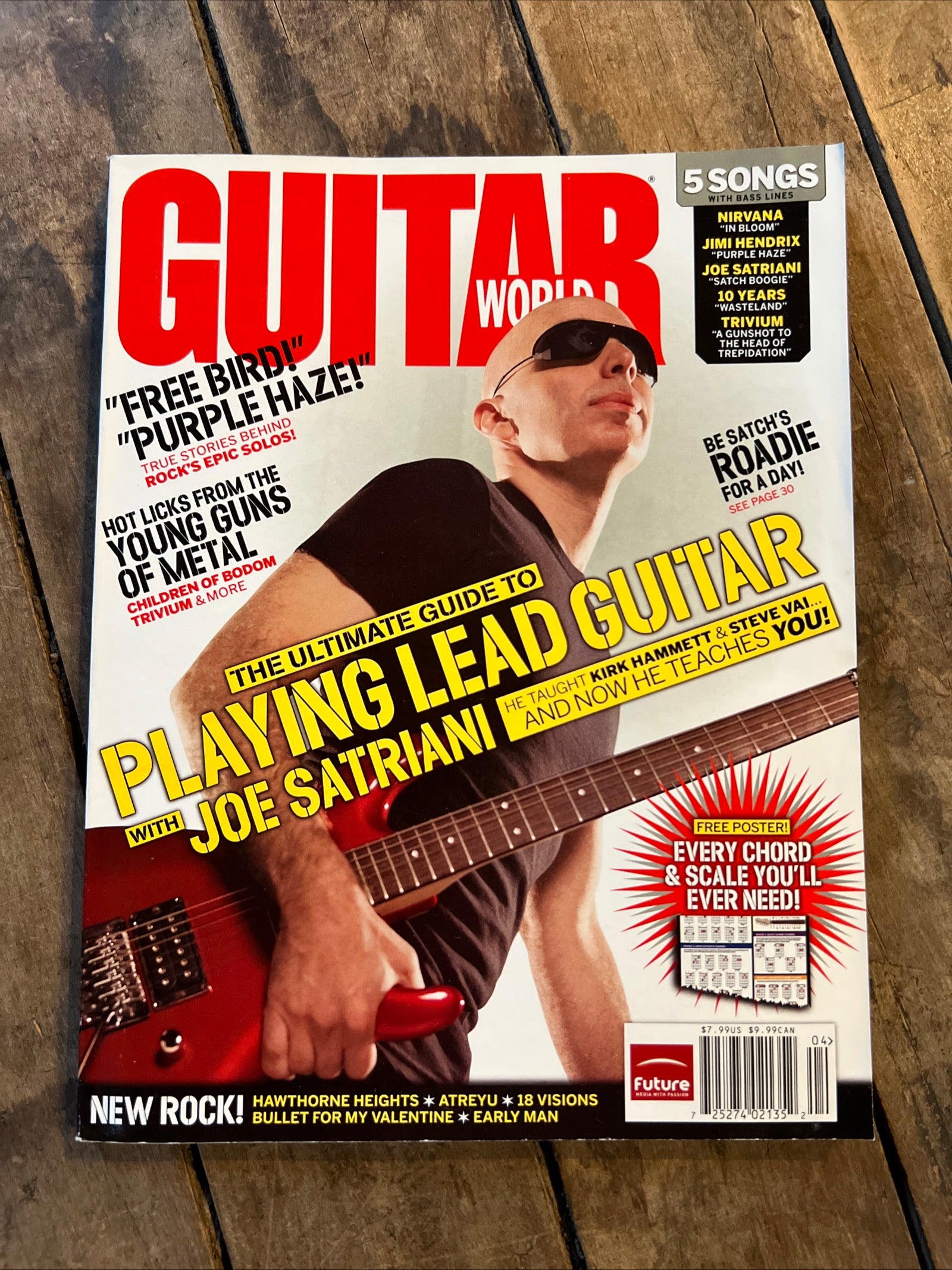 Guitar World Magazine - April 2006 - Joe Satriani Cover