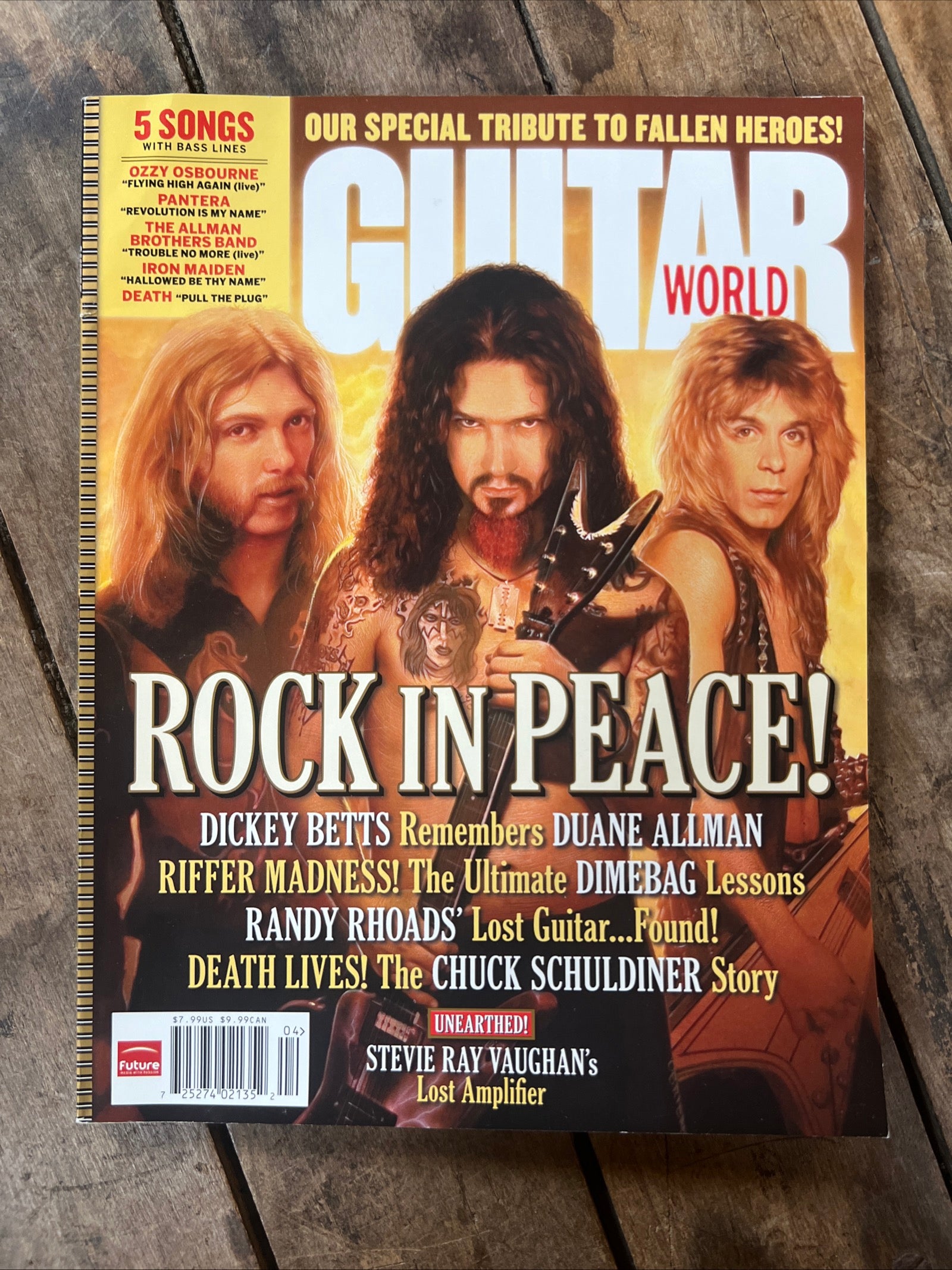 Guitar World Magazine - April 2007 - Rock In Peace Special Tribute To Fallen Heroes Issue