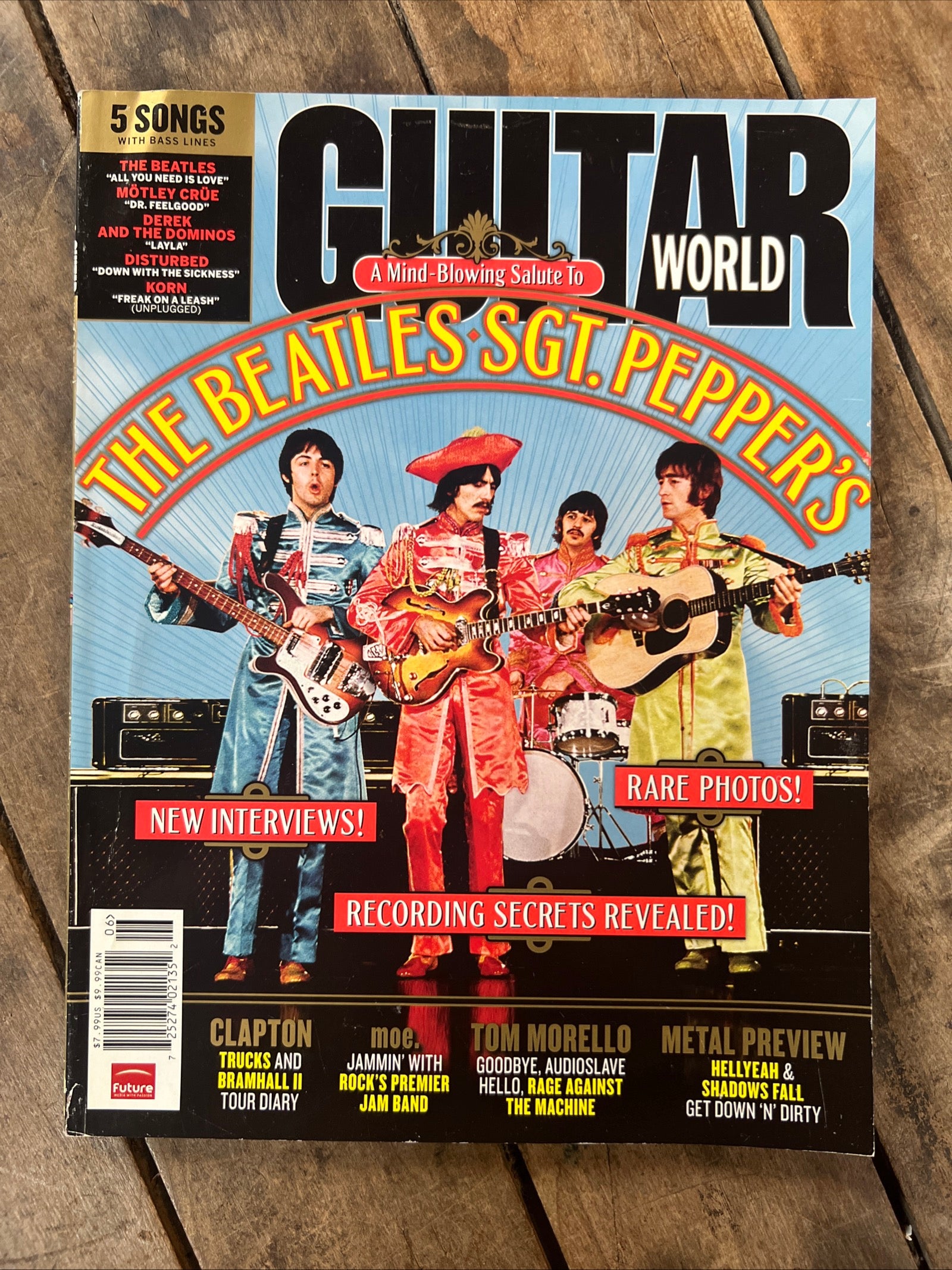Guitar World Magazine - June 2007 - Salute To The Beatles Sgt Pepper’s Cover