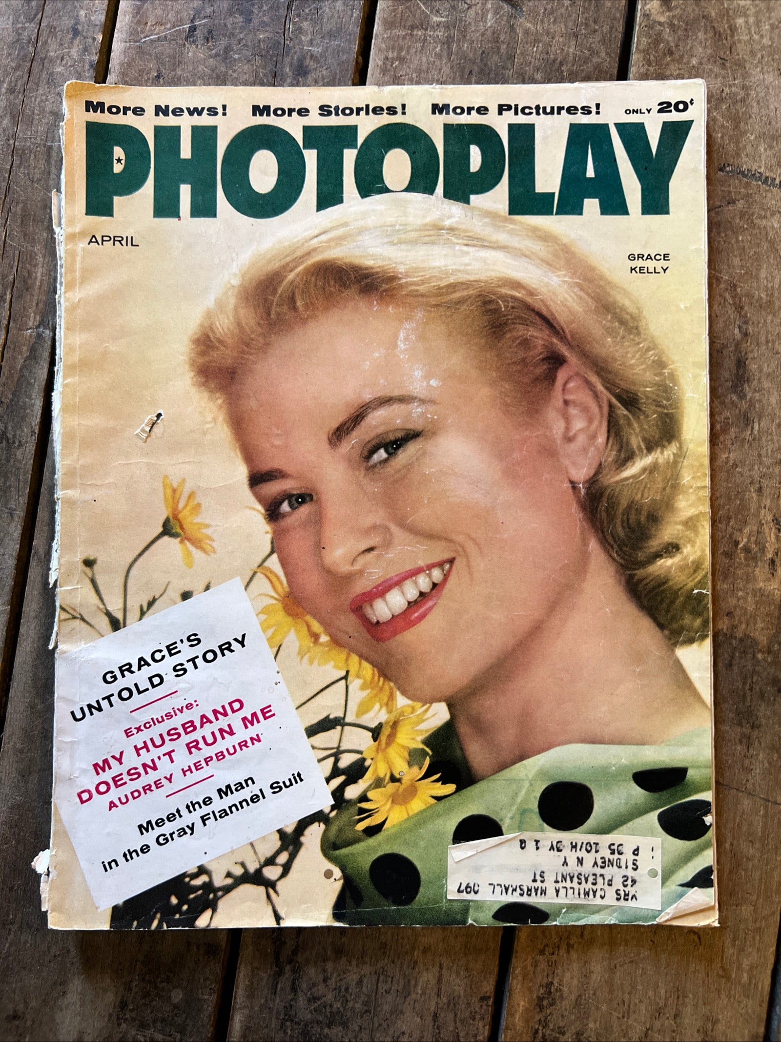 PHOTOPLAY - April 1956 ( Vol.49 No.4 ) Grace Kelly Cover & Feature