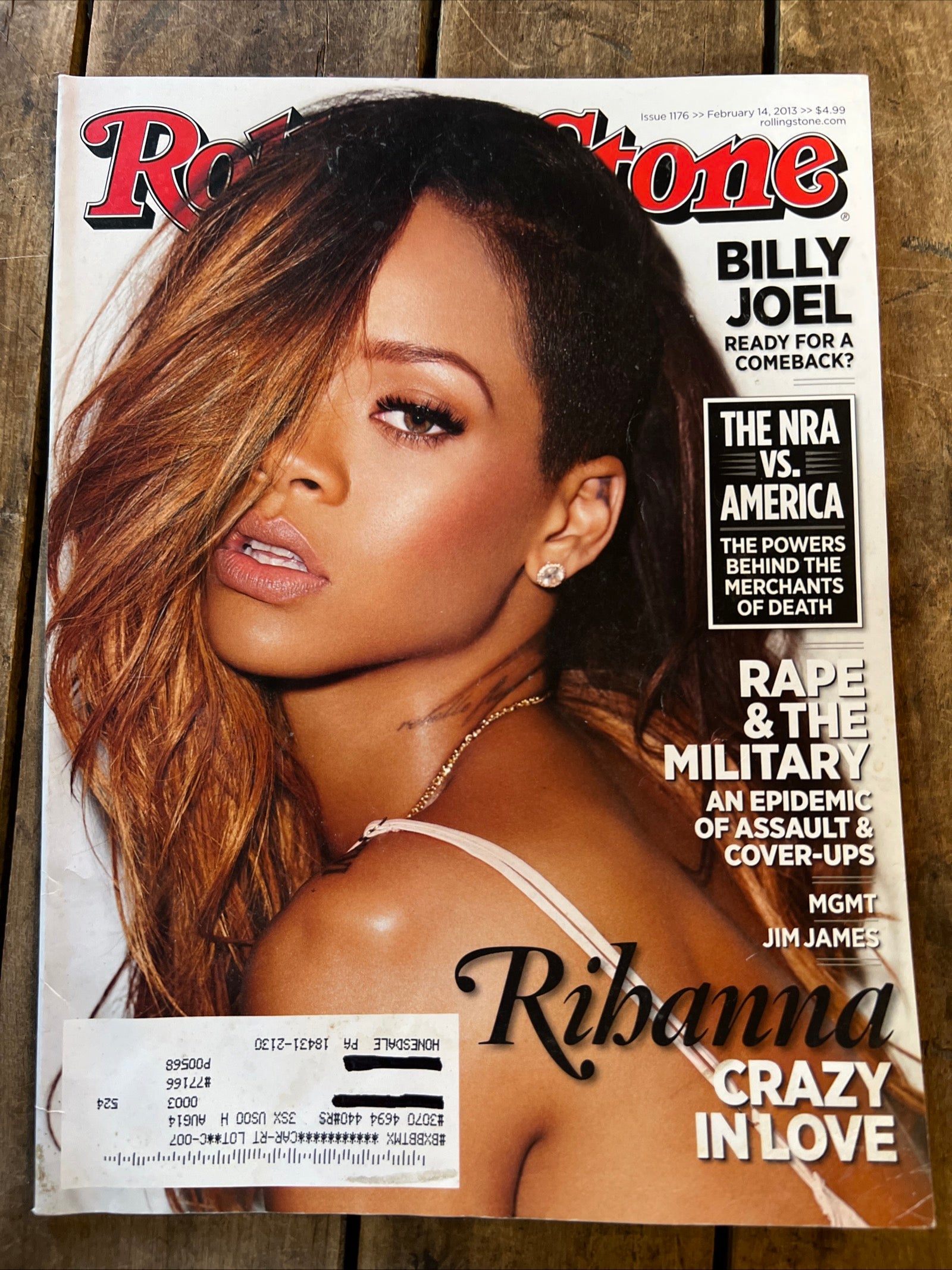 Rolling Stone Magazine - February 2013 Issue - Rihanna Crazy In Love
