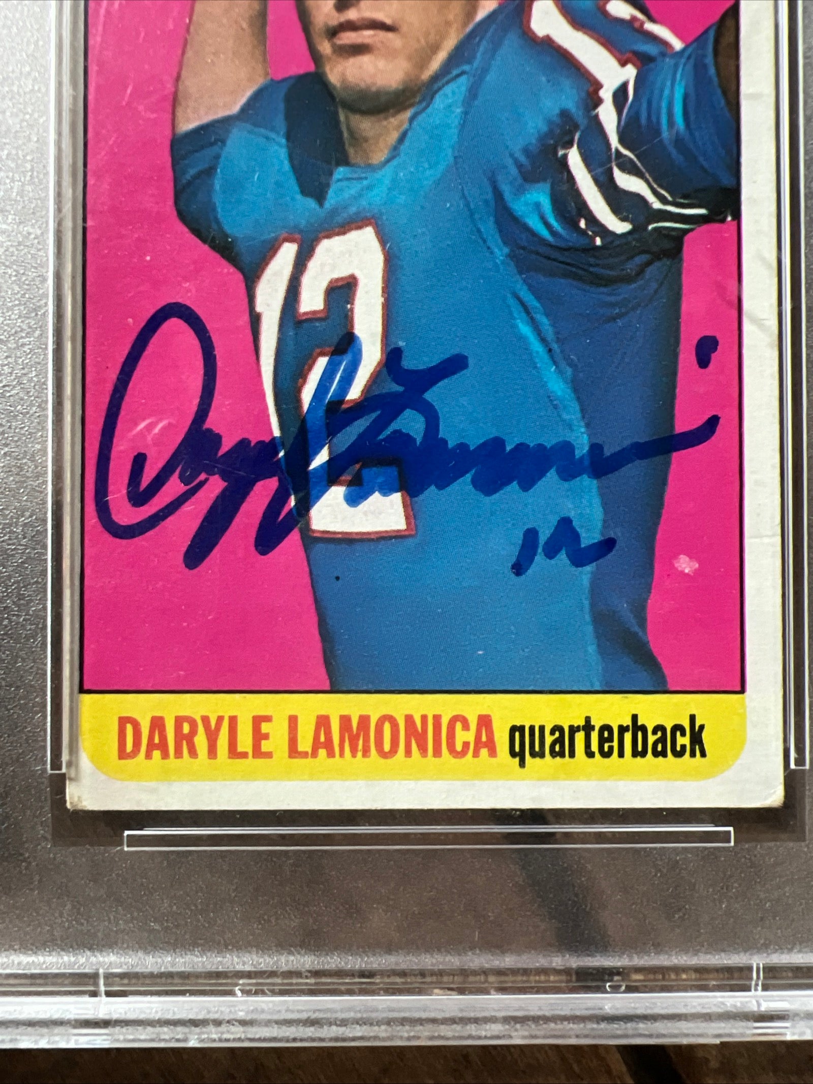 1965 Topps NFL Football Card - Daryle Lamonica Buffalo Bills - PSA / DNA AUTO