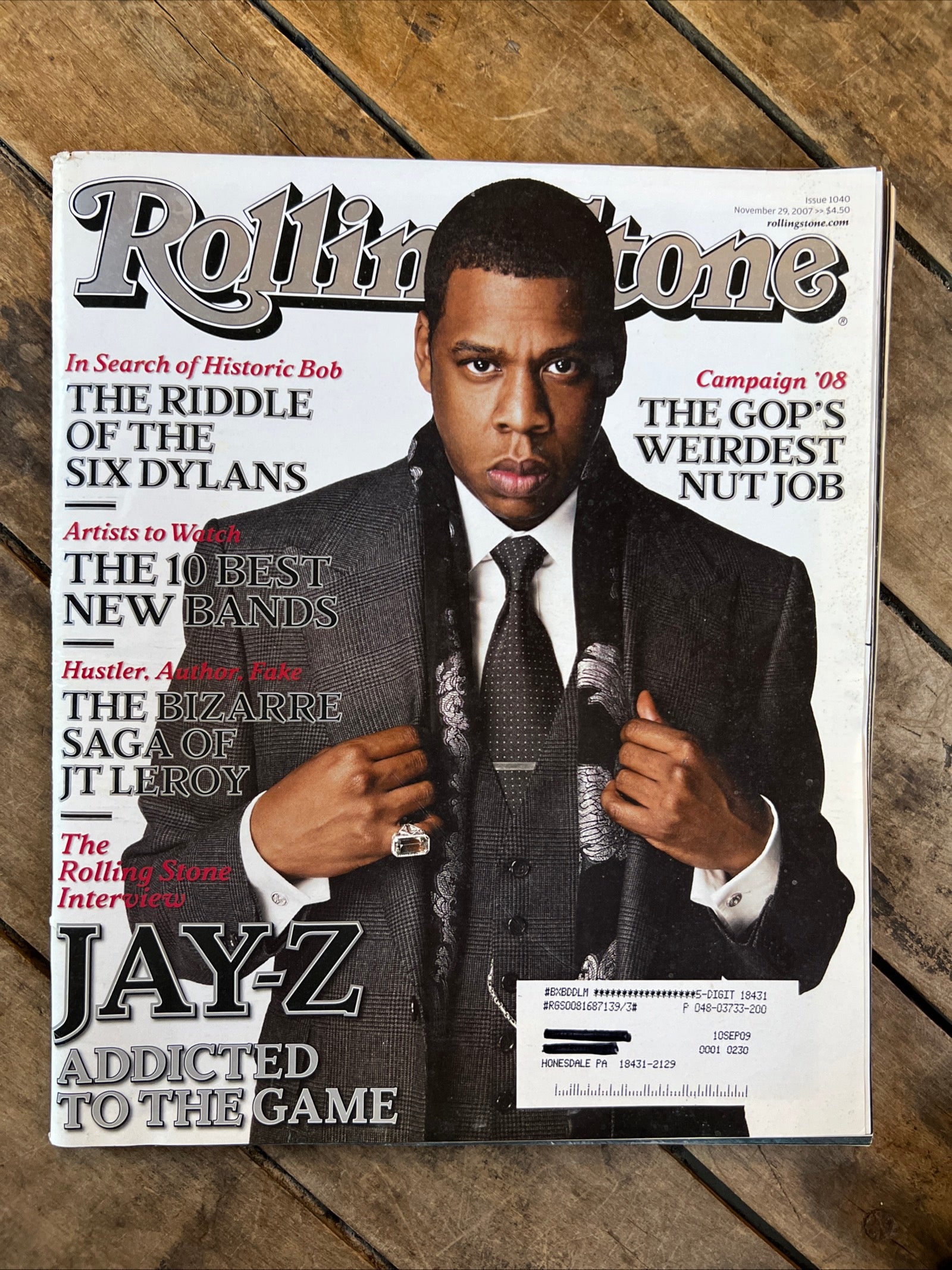 Rolling Stone Magazine - November 2007 Issue - JAY-Z Addicted To The Game!