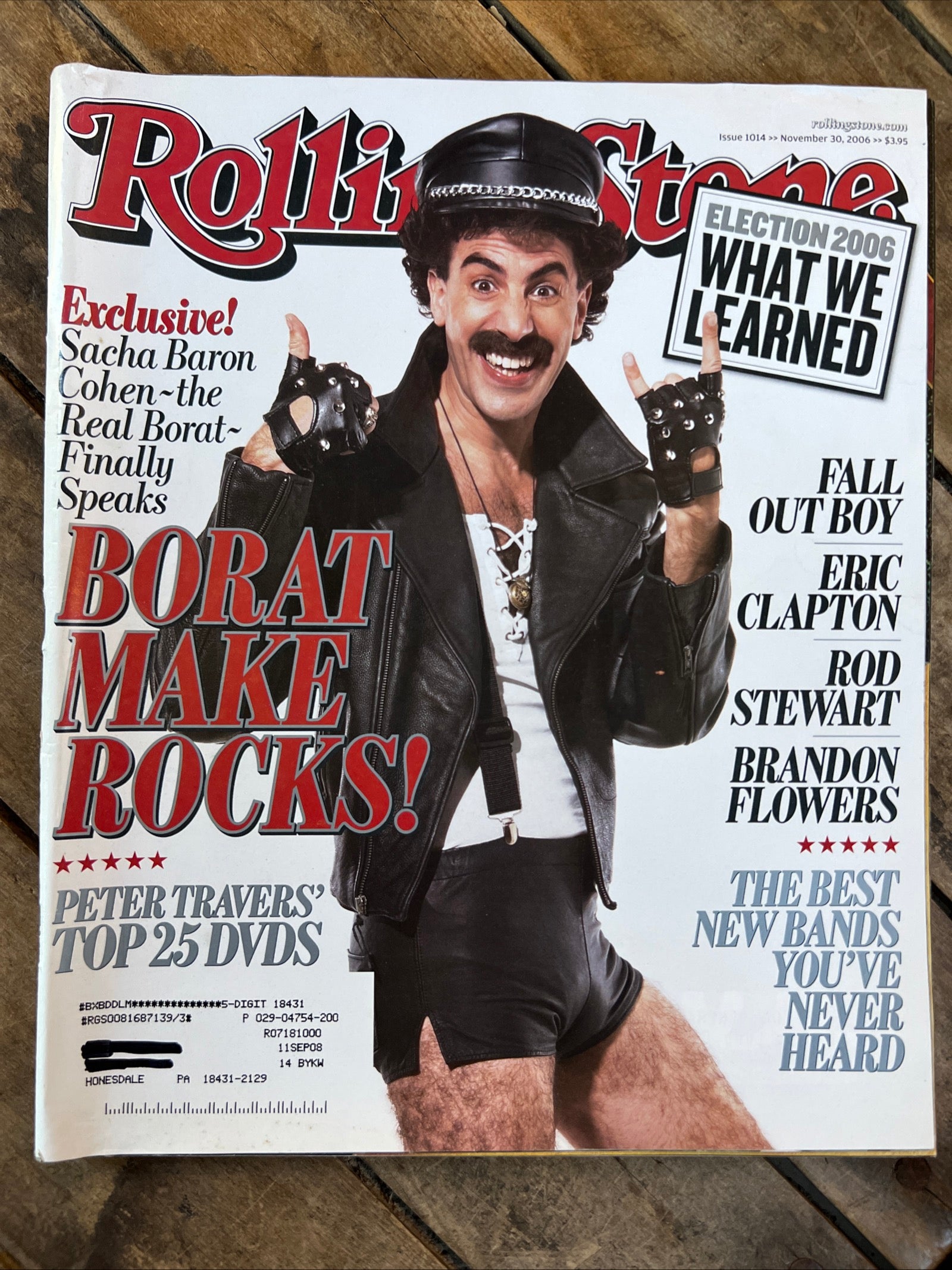 Rolling Stone Magazine - November 2006 - Sacha Baron Cohen - The Real BORAT