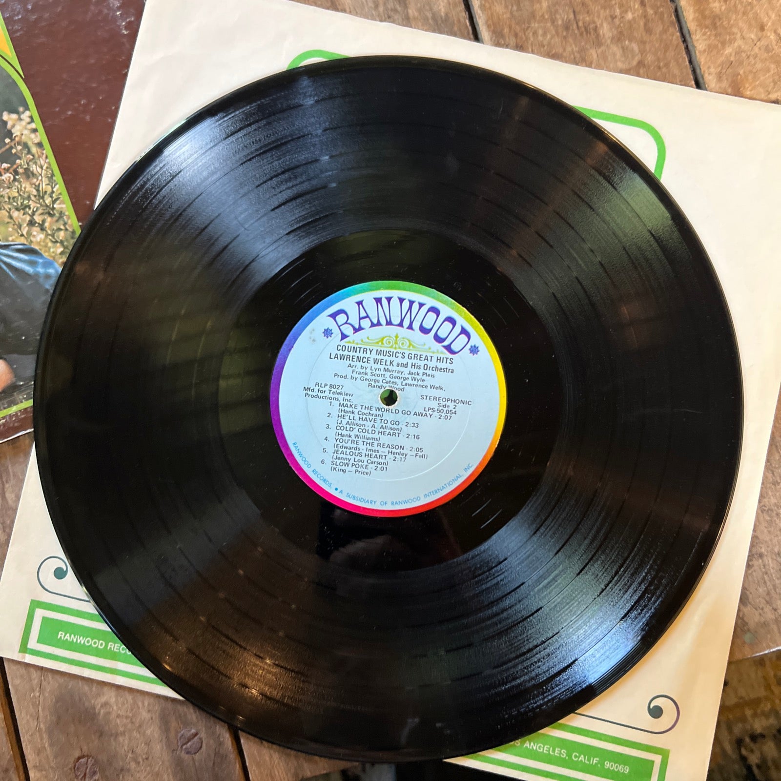 Lawrence Welk Country Music’s Greatest Hits - 1968 Ranwood Records - LP Vinyl