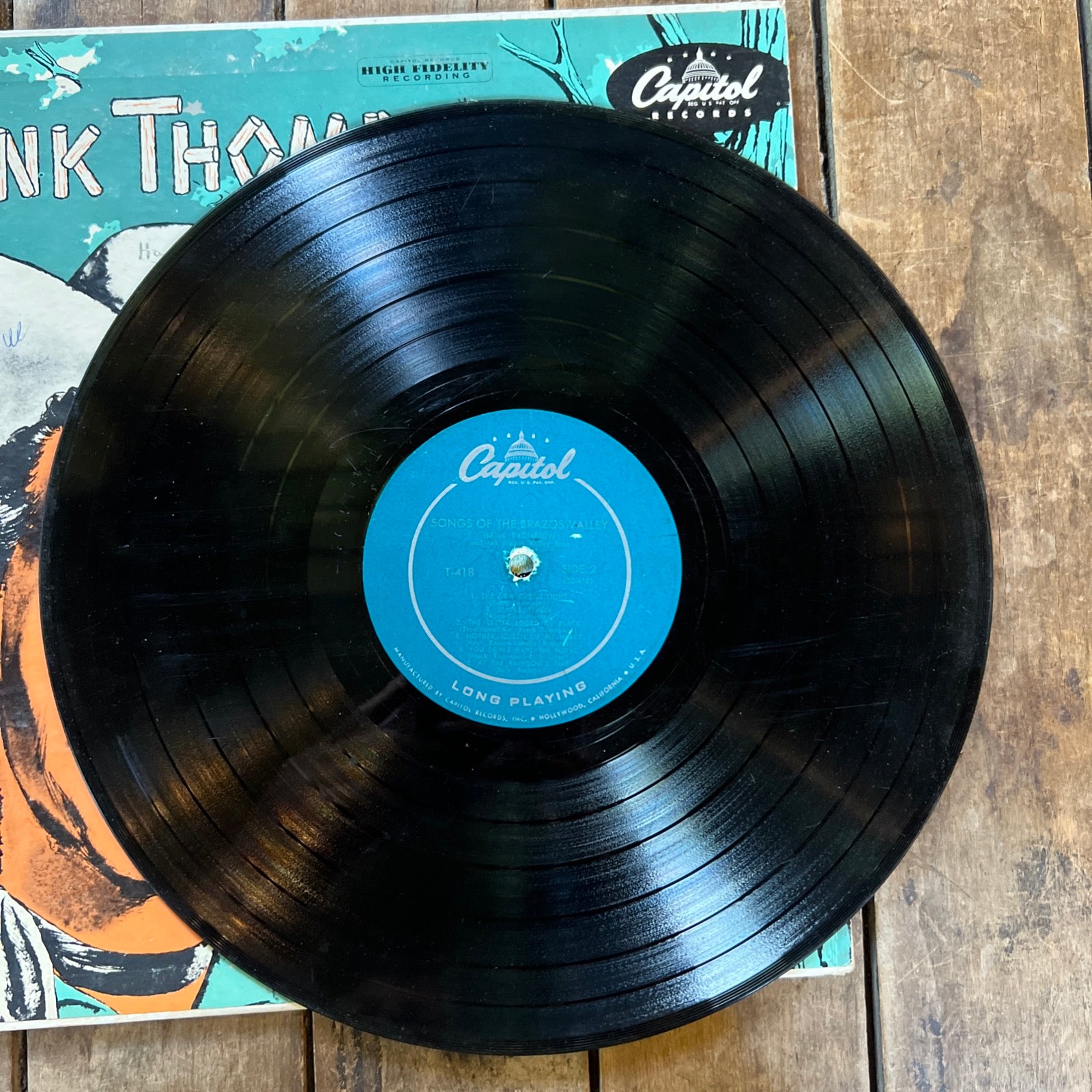 Hank Thompson - Songs Of The Brazos Valley - 1953 Capitol Records - LP Vinyl
