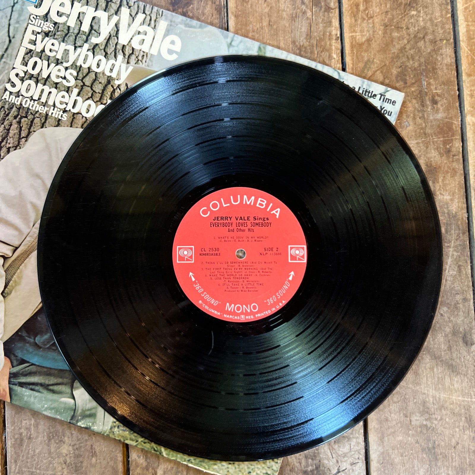 Jerry Vale - Sings Everybody Loves Somebody- 1966 Columbia Records - LP Vinyl