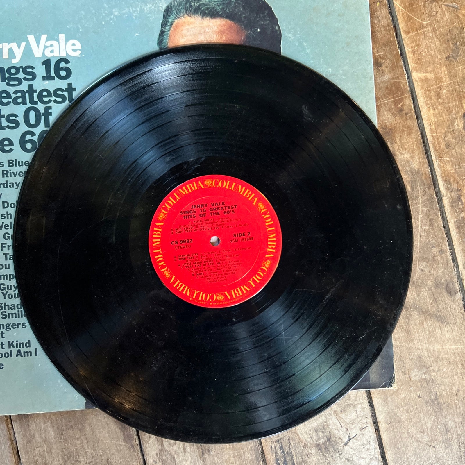Jerry Vale - Sings 16 Greatest Hits Of The 60s- 1970 Columbia Records - LP Vinyl