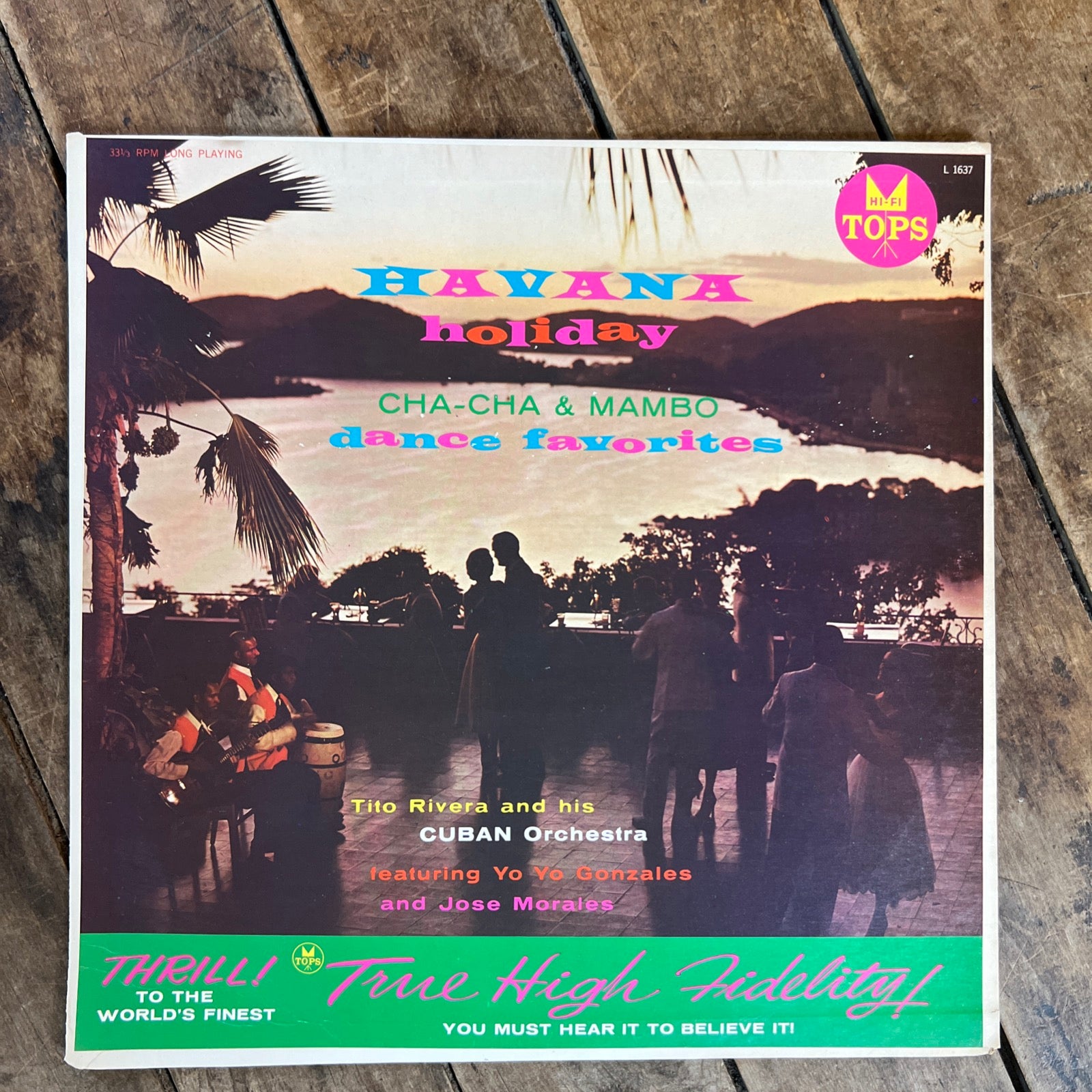 Tito Rivera & His Cuban Orchestra - Havana Holiday - 1958 Tops Records LP Vinyl