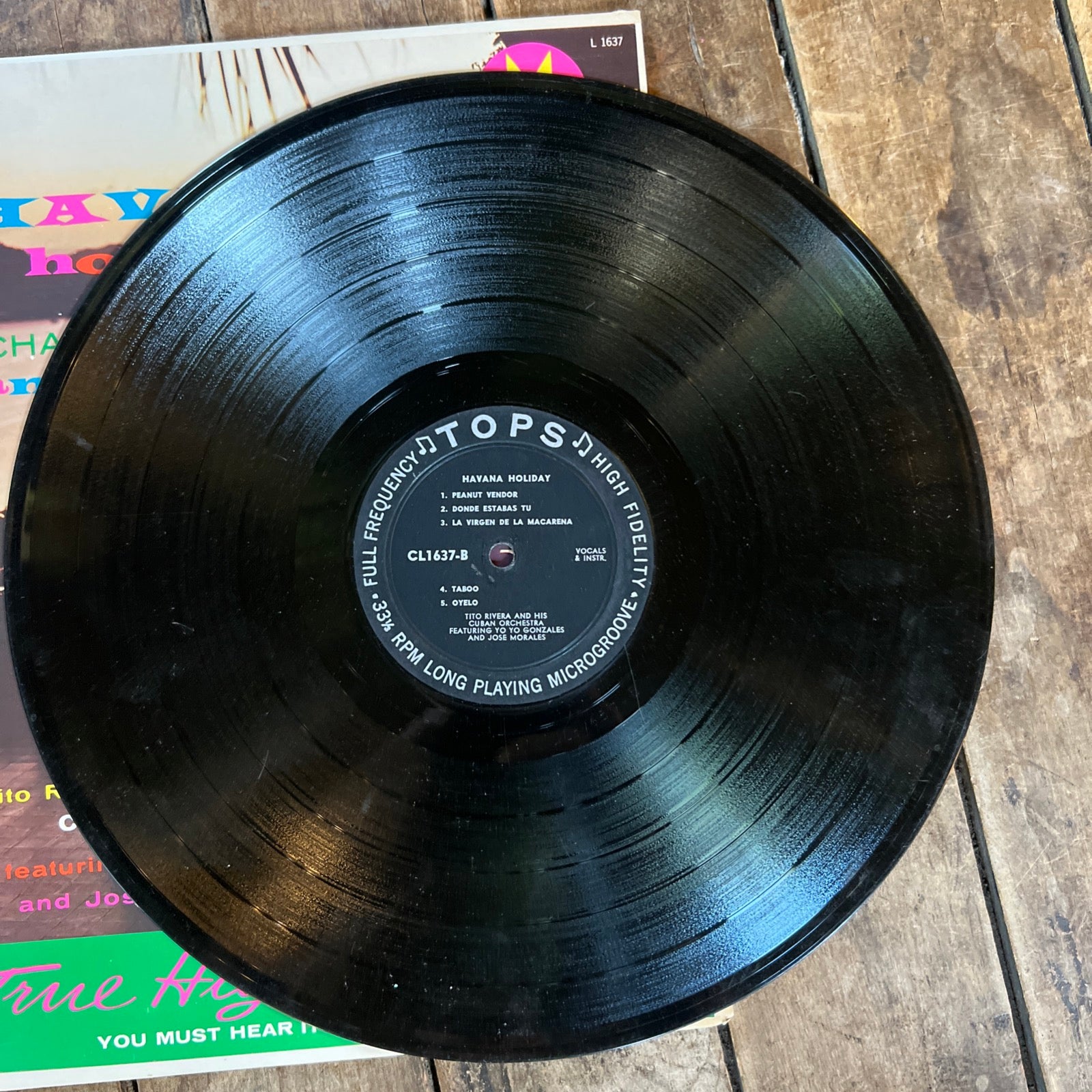 Tito Rivera & His Cuban Orchestra - Havana Holiday - 1958 Tops Records LP Vinyl