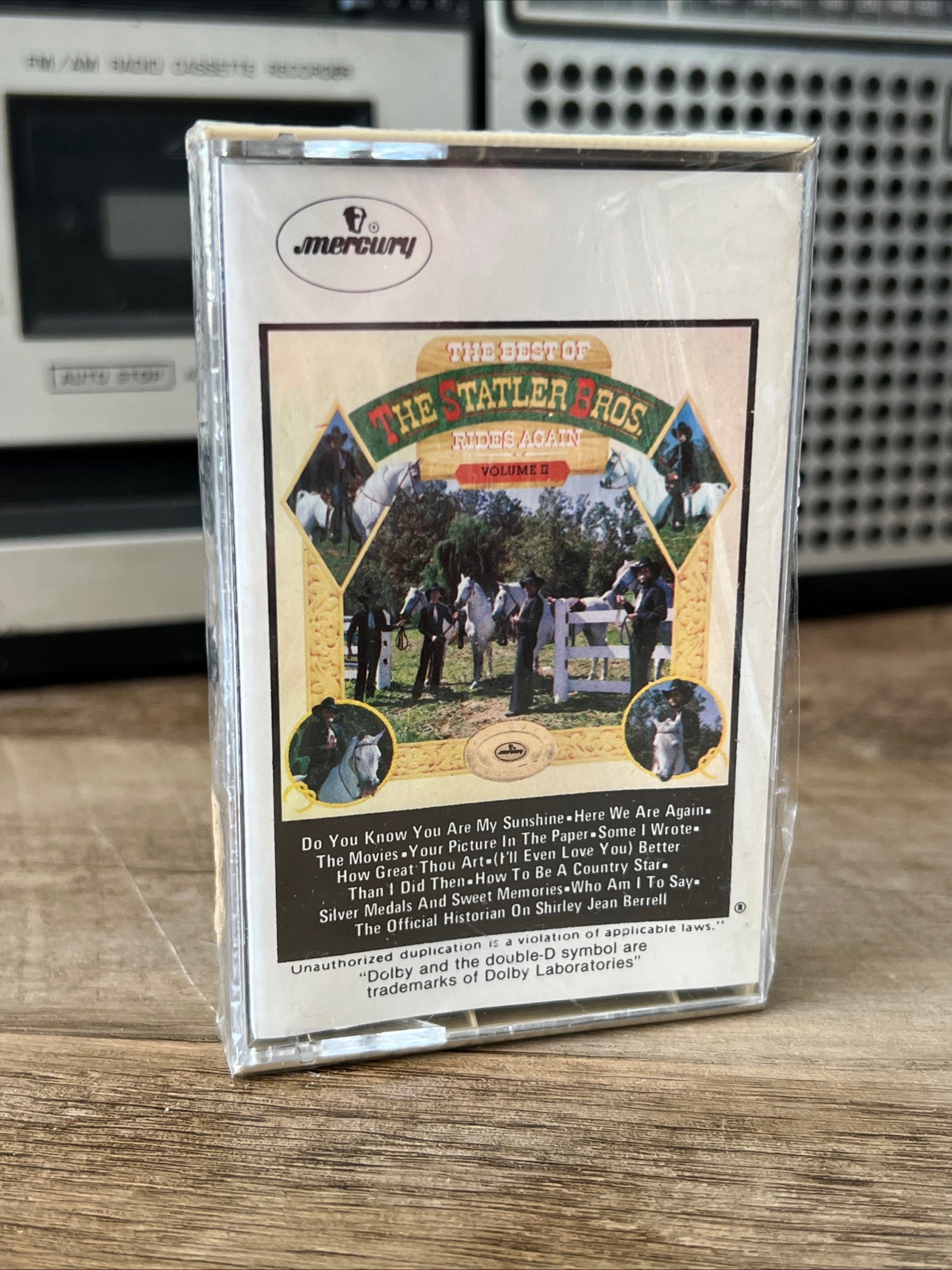 The Best Of The Statler Brothers Rides Again Vol. II - 1979 Mercury Records - Cassette Tape - NOS Sealed