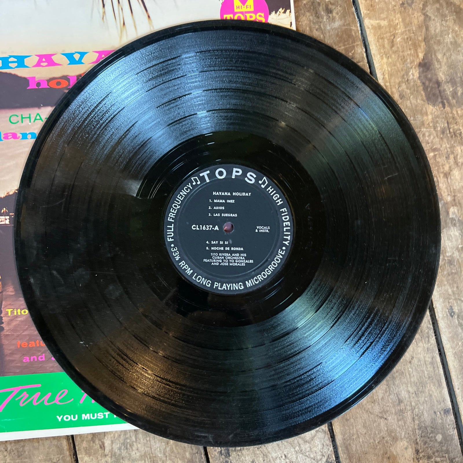 Tito Rivera & His Cuban Orchestra - Havana Holiday - 1958 Tops Records LP Vinyl