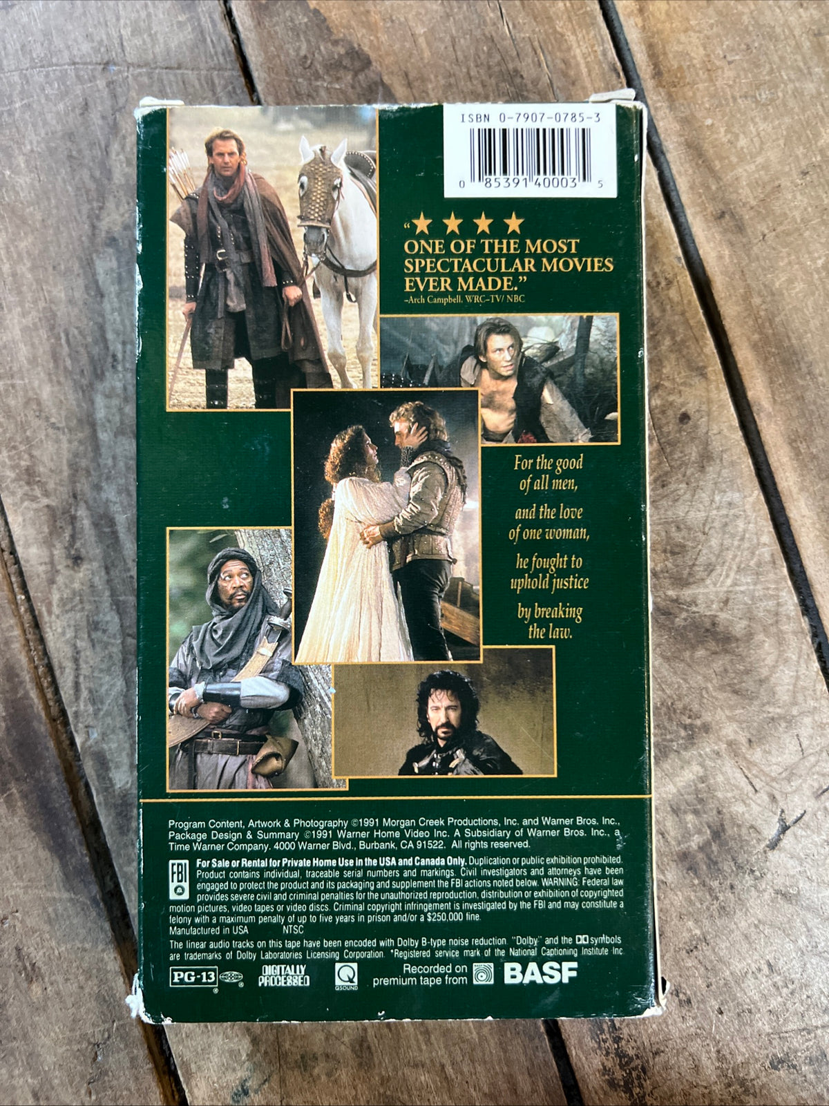 Robin Hood: Prince of Thieves ( VHS 1991 ) Action / Adventure [PG-13]