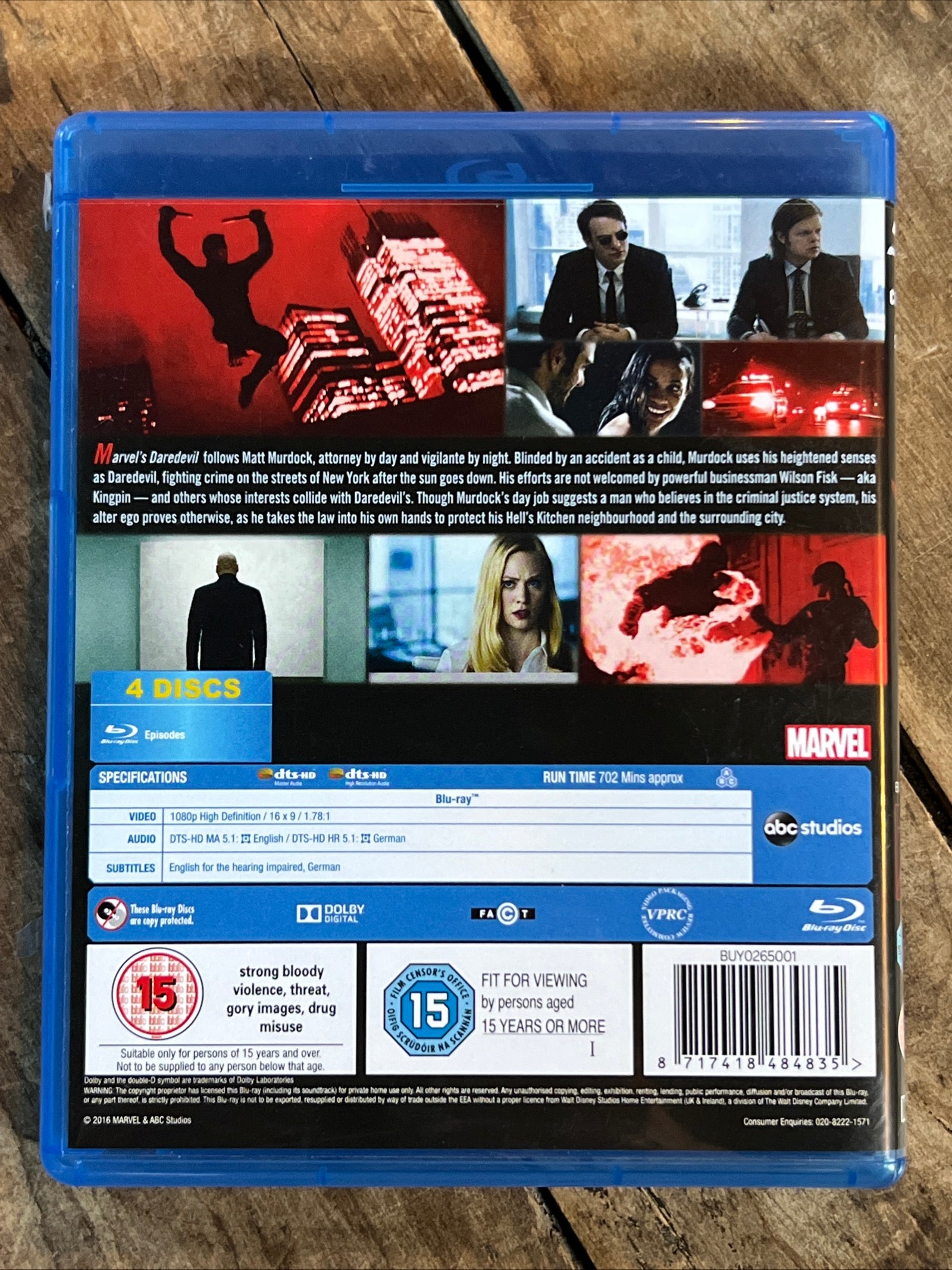 DAREDEVIL ( Netflix BLU-RAY 2015 ) Crime / Action [NR]