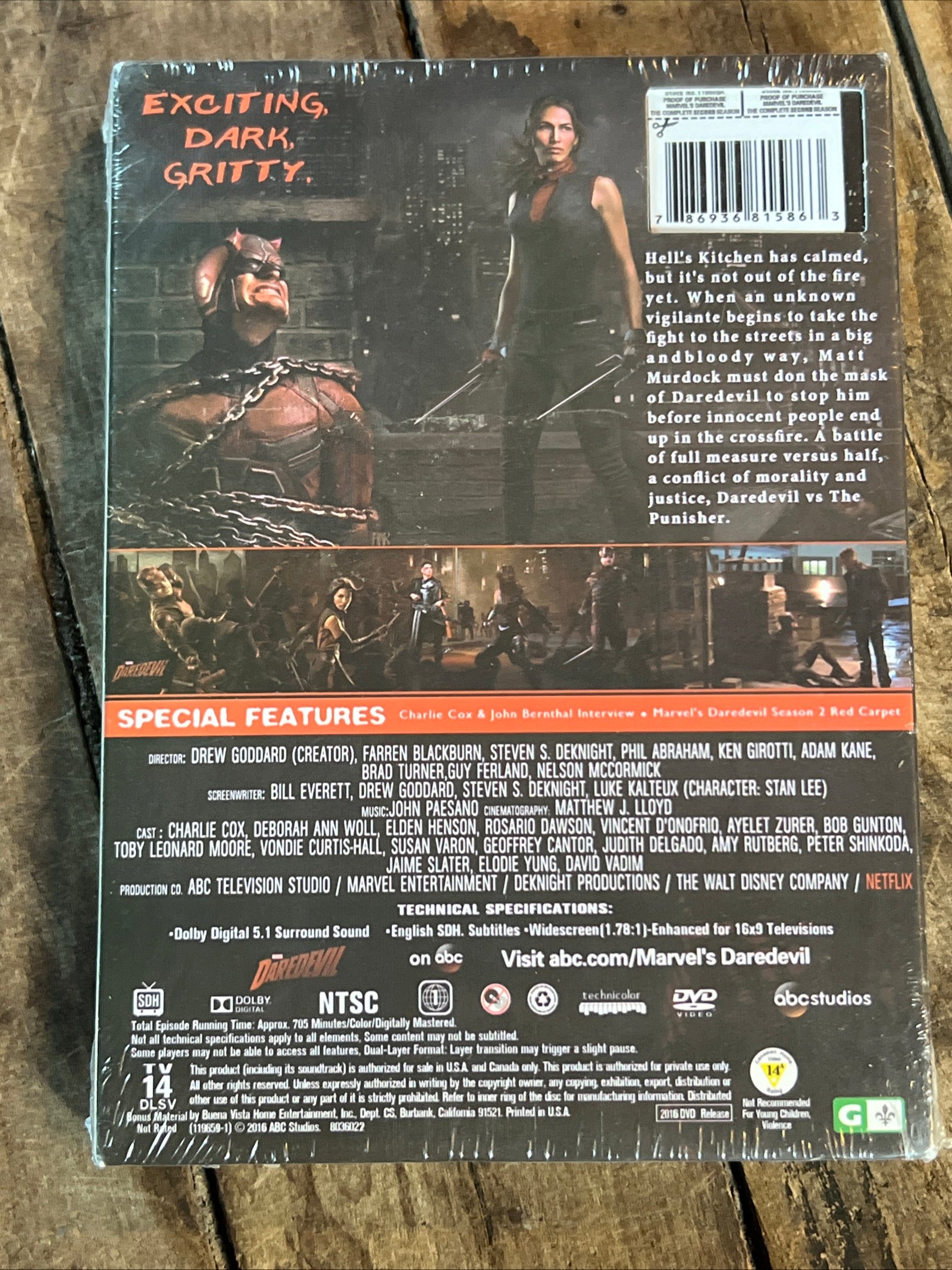 DAREDEVIL ( Netflix DVD 2016 ) Crime / Action [NR]