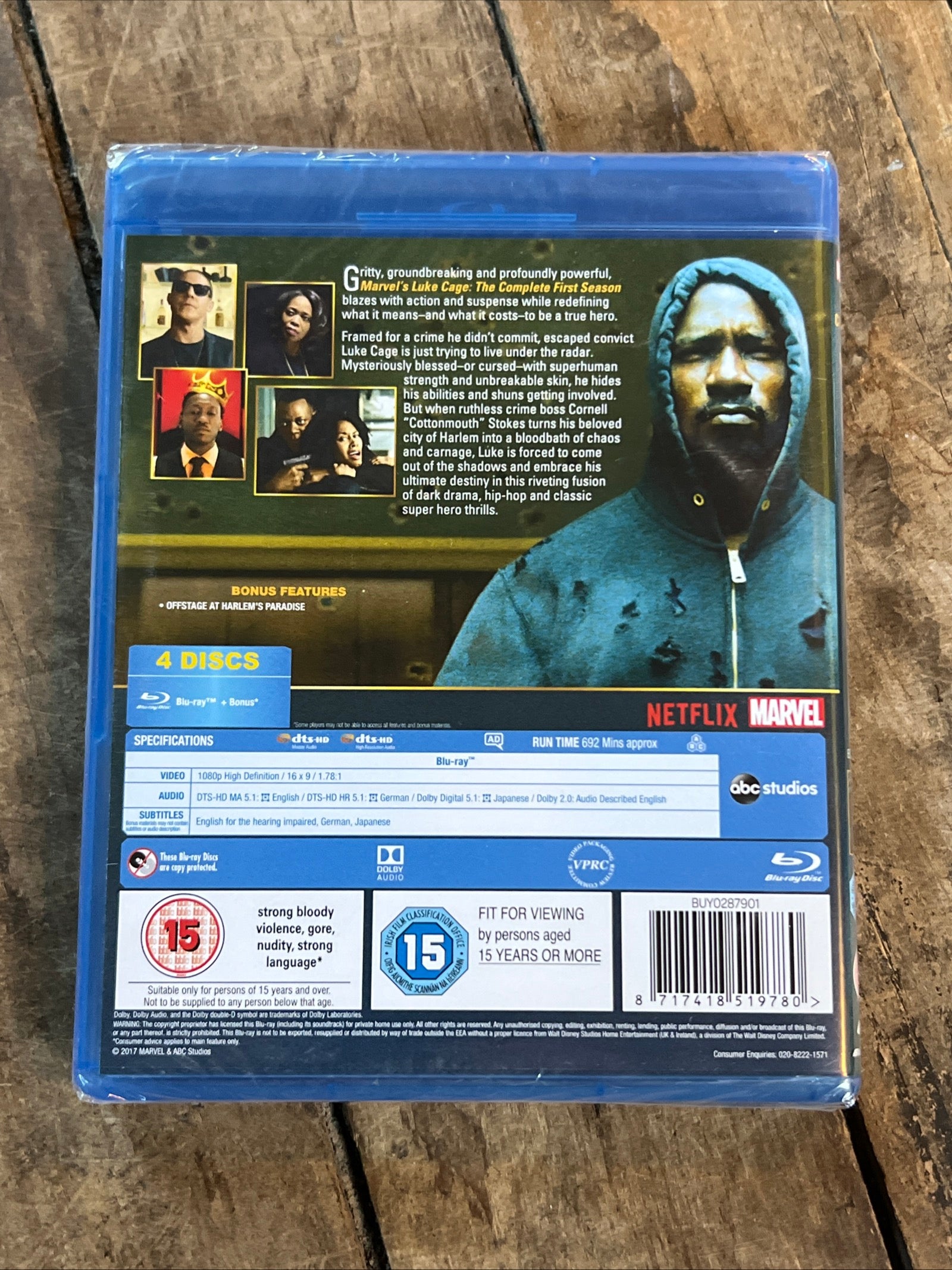 Luke Cage ( Netflix BLU-RAY 2016 ) Crime / Action [NR]