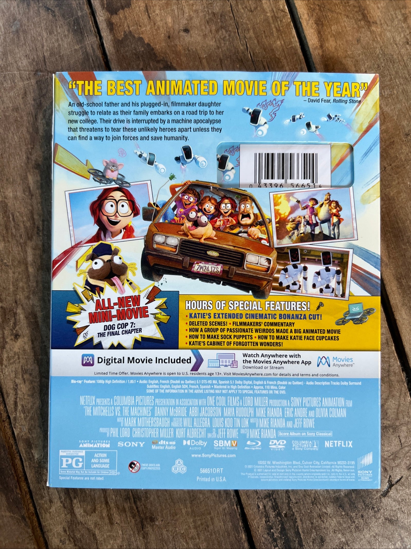 The Mitchells vs The Machines ( BLU-RAY 2021 ) Family / Comedy [PG]
