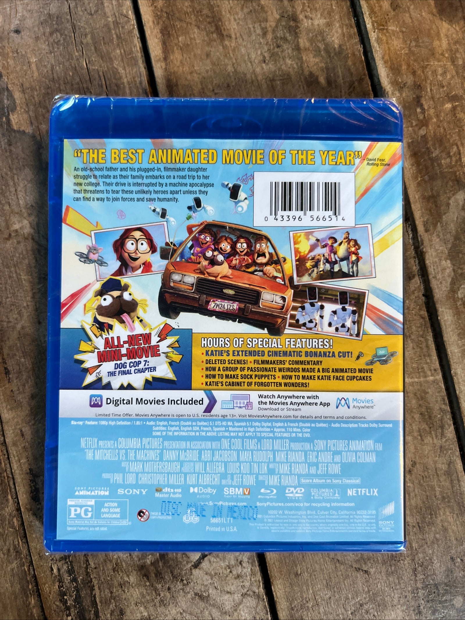 The Mitchells vs The Machines ( BLU-RAY 2021 ) Family / Comedy [PG]
