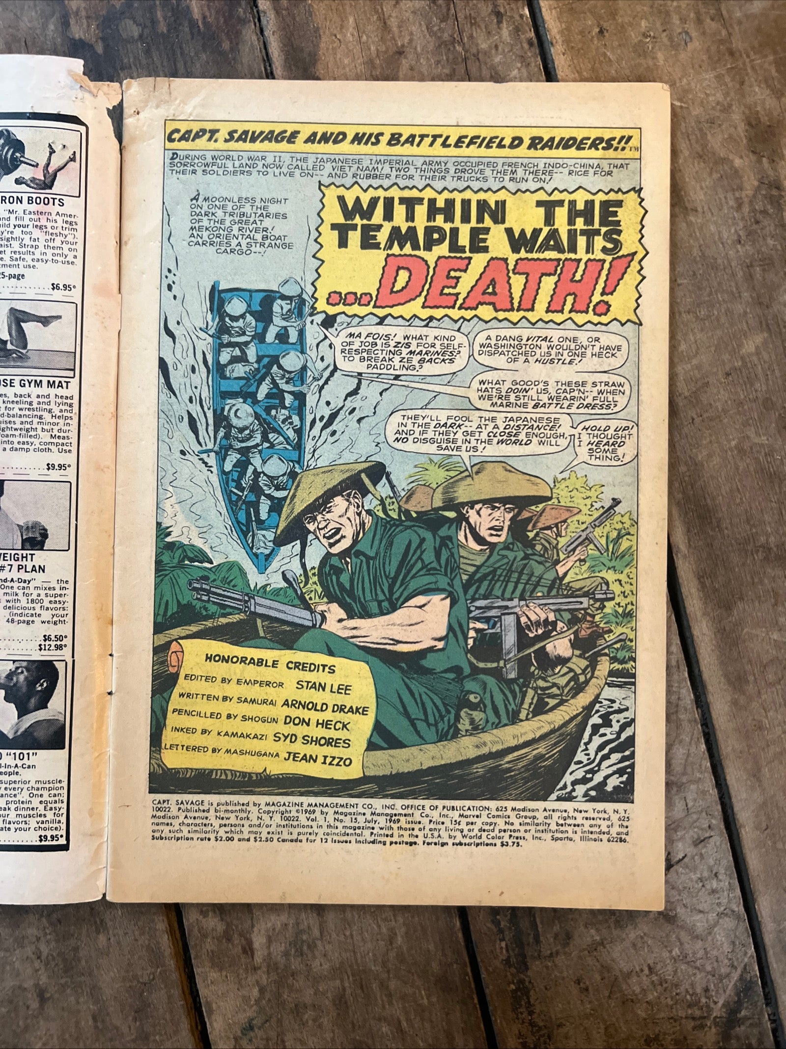 Captain Savage and His Battlefield Raiders #15 (1969) Marvel Comics Group