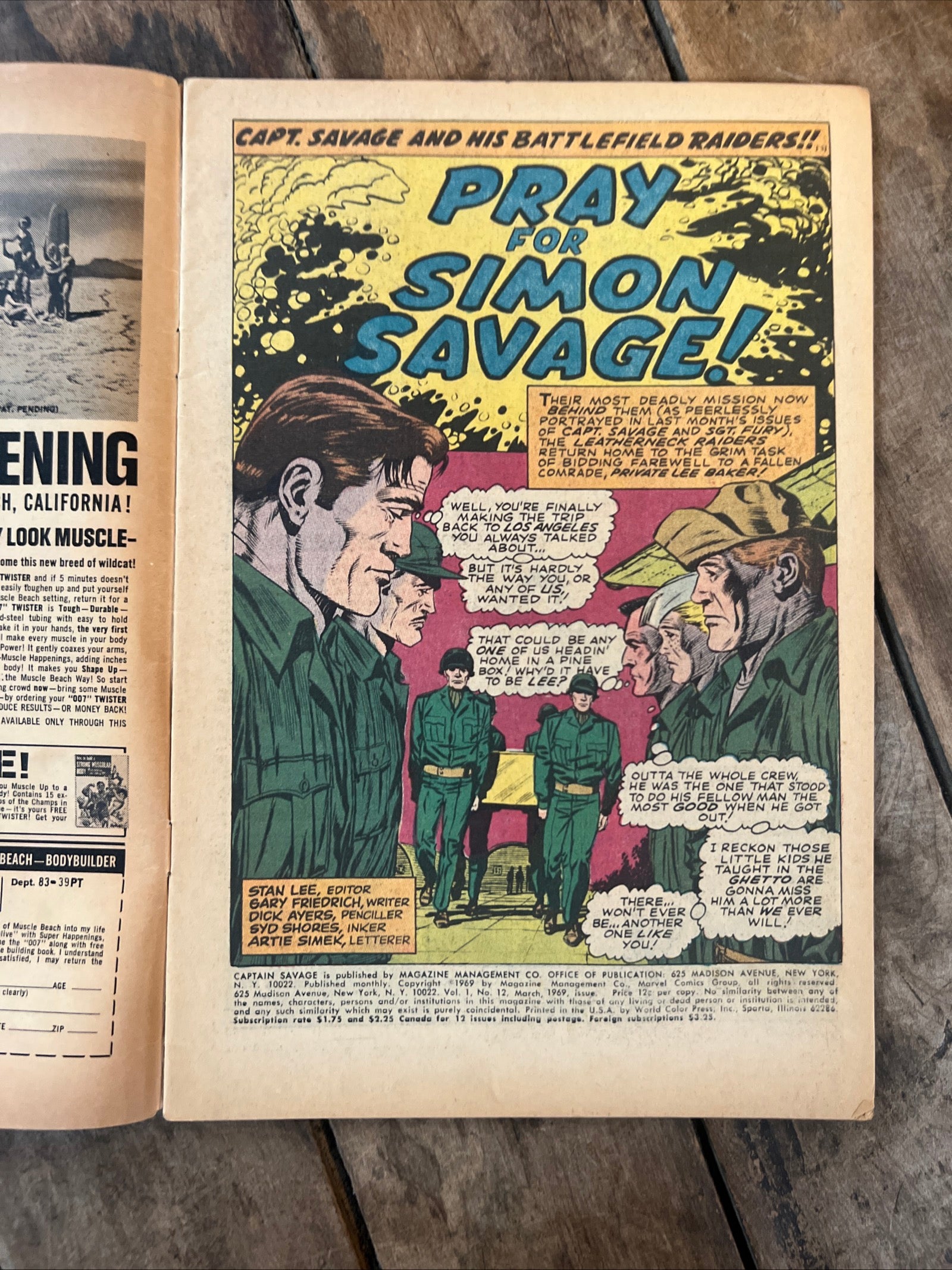 Captain Savage and His Battlefield Raiders #12 (1969) Marvel Comics Group