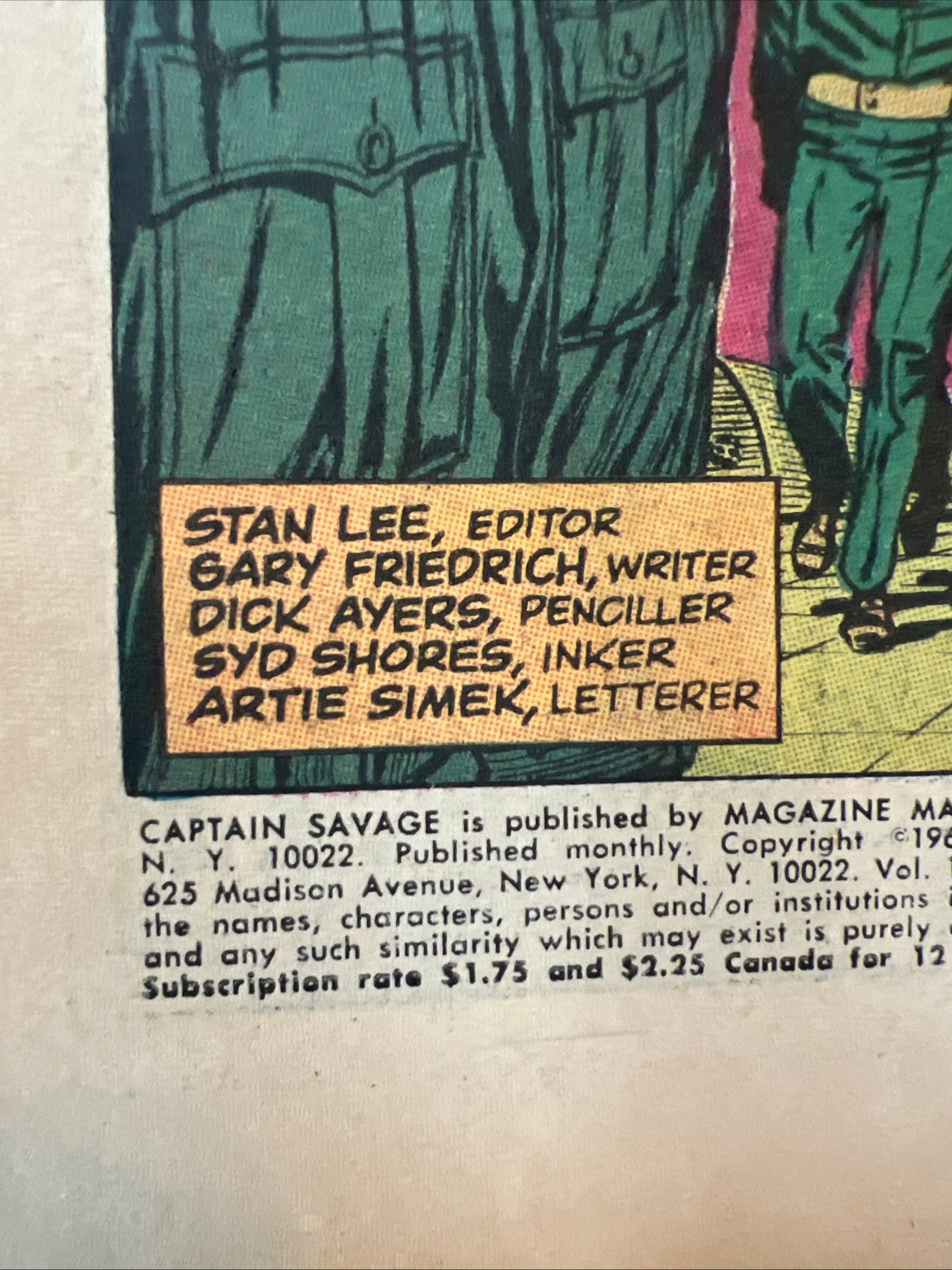 Captain Savage and His Battlefield Raiders #12 (1969) Marvel Comics Group