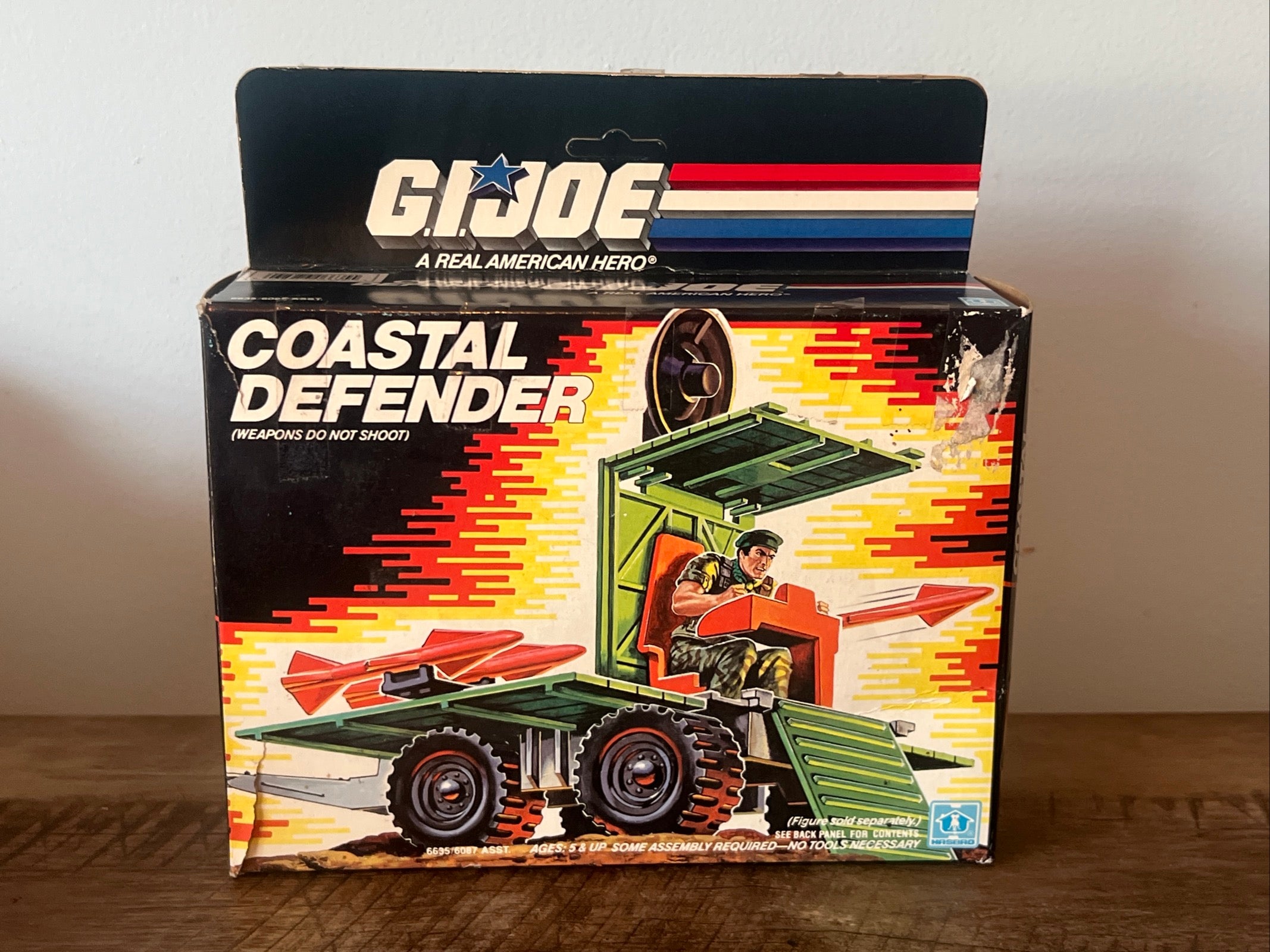 1987 Hasbro GI JOE - Coastal Defender & Original Box and Blueprints