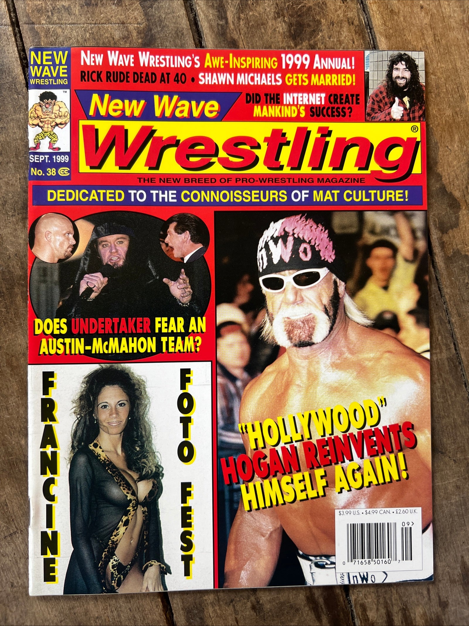 New Wave Wrestling Magazine - September 1999 - Hollywood Hogan Cover - WWF WWE