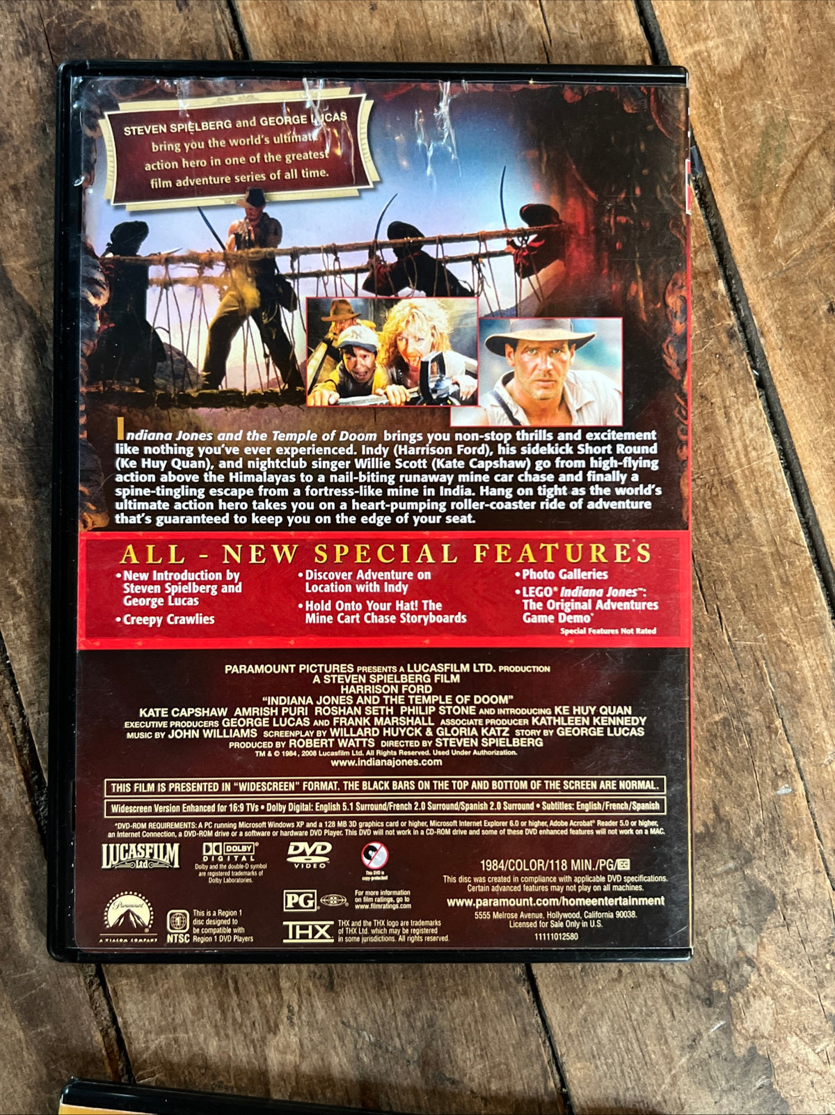 Indiana Jones The Complete Adventure Collection ( DVD 1981 - 2008 ) 4 Movie Box Set