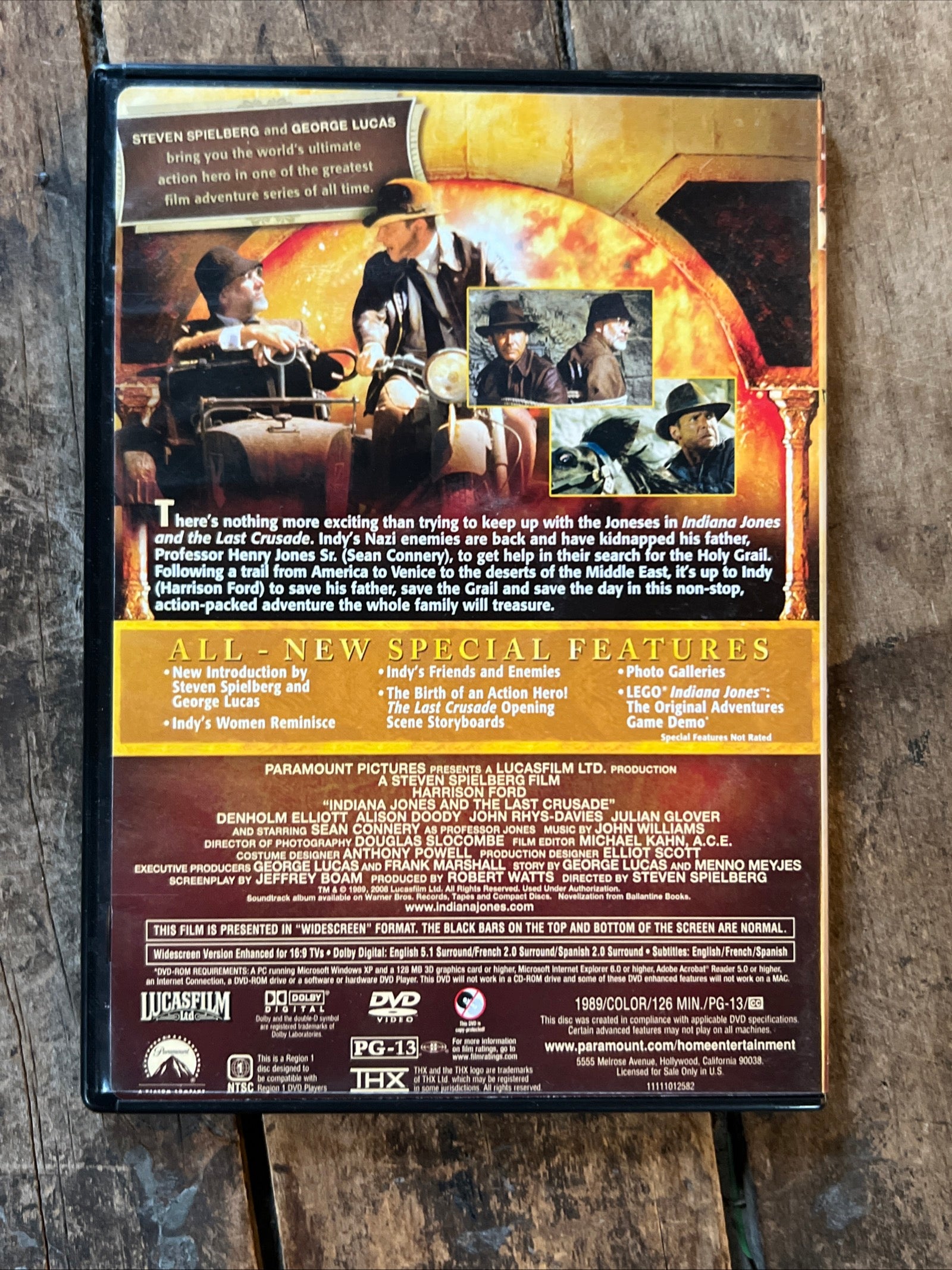 Indiana Jones The Complete Adventure Collection ( DVD 1981 - 2008 ) 4 Movie Box Set