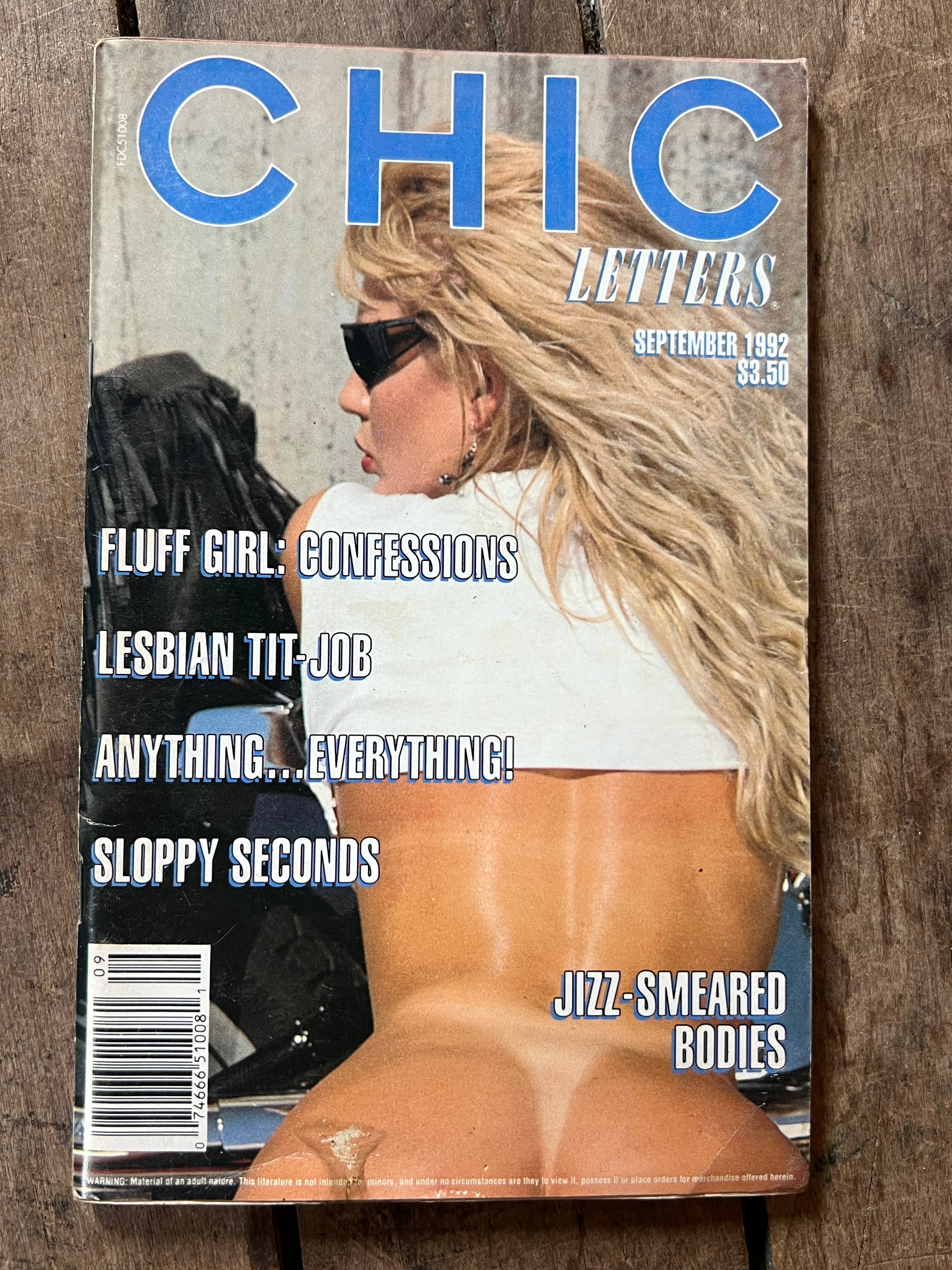 CHIC Letters Magazine - September 1992 Issue