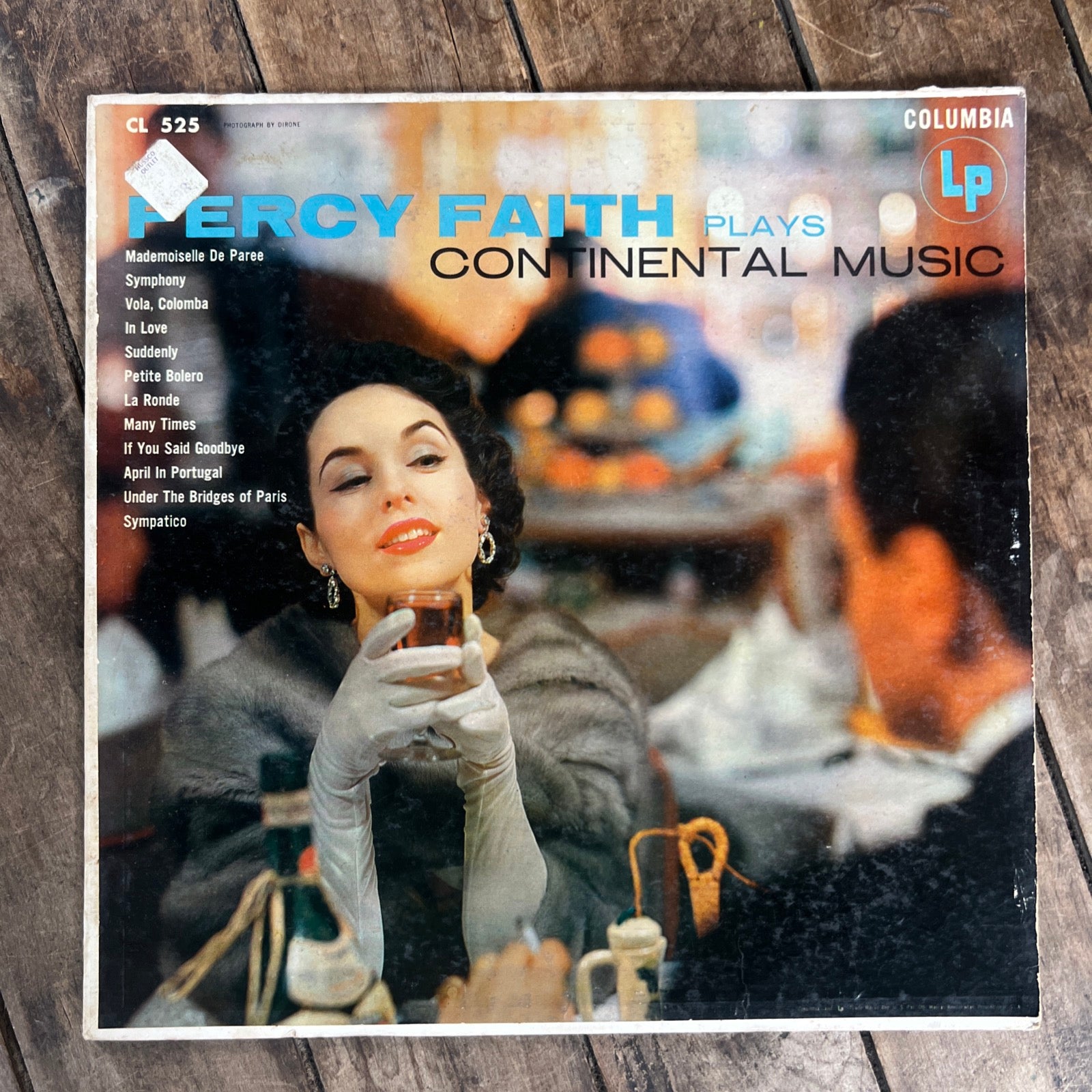 Percy Faith Plays Continental Music - 1953 Columbia Records - LP Vinyl Album