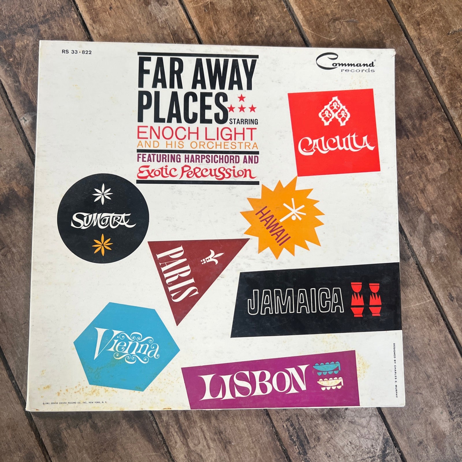 Enoch Light & His Orchestra - Far Away Places - 1961 Command Records - LP Vinyl Album