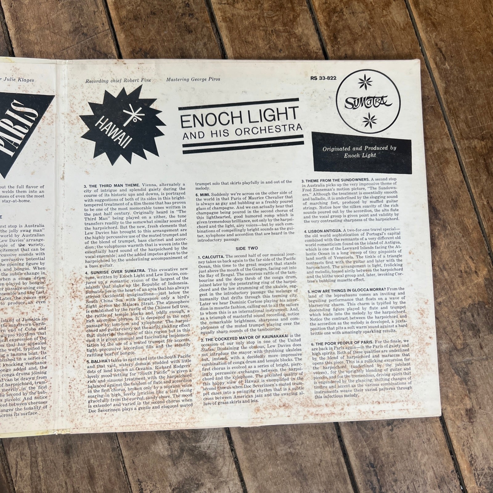 Enoch Light & His Orchestra - Far Away Places - 1961 Command Records - LP Vinyl Album