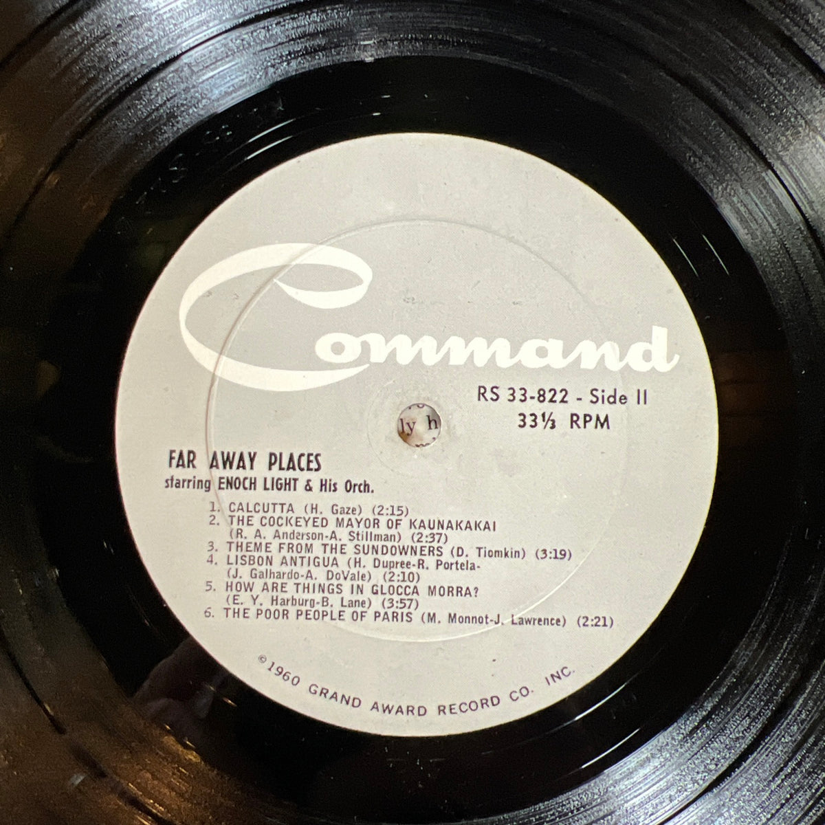 Enoch Light & His Orchestra - Far Away Places - 1961 Command Records - LP Vinyl Album