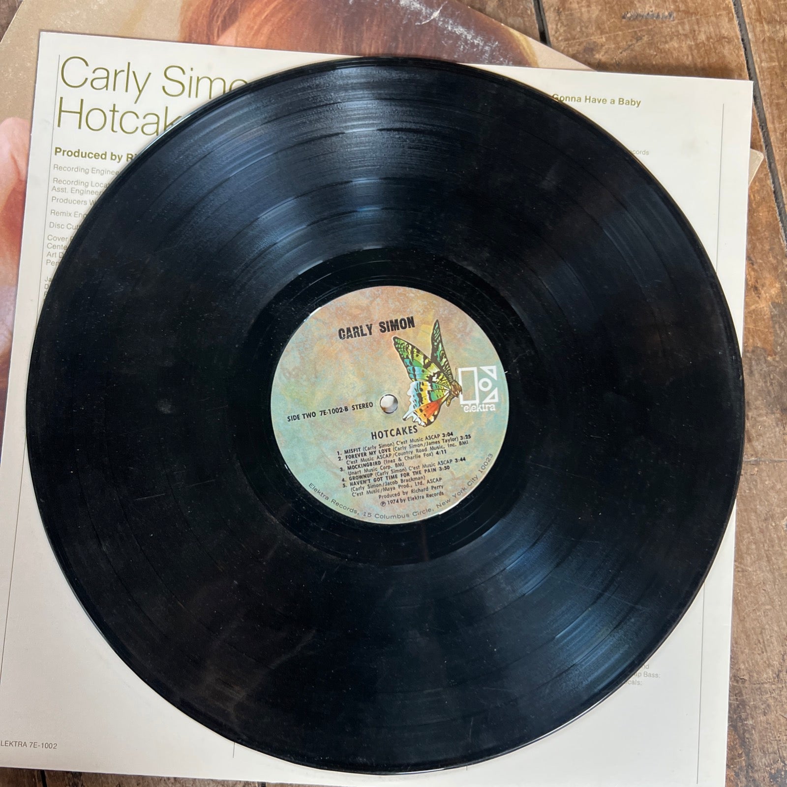 Carly Simon HOTCAKES - 1974 Elektra Records - LP Vinyl Album