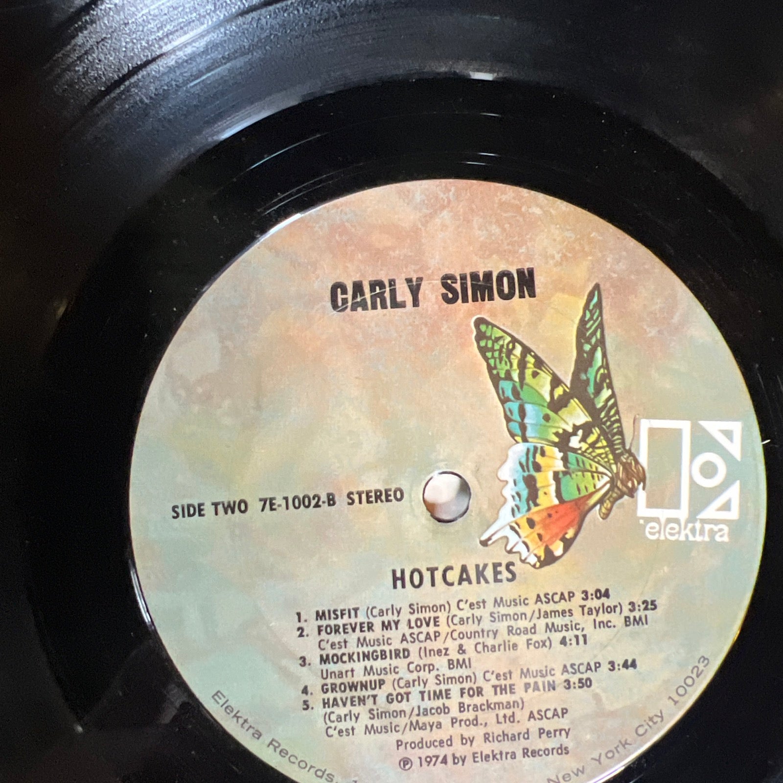 Carly Simon HOTCAKES - 1974 Elektra Records - LP Vinyl Album