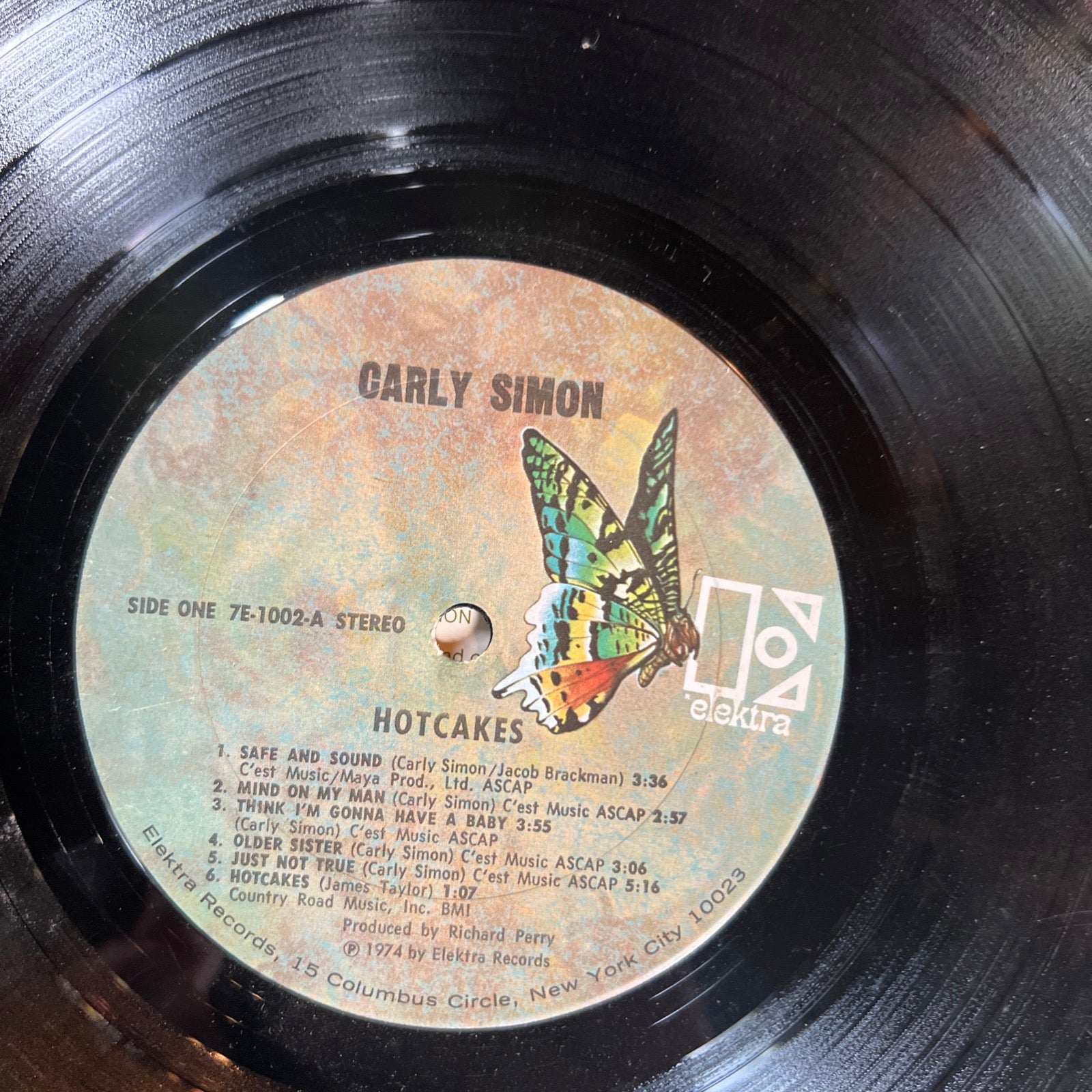 Carly Simon HOTCAKES - 1974 Elektra Records - LP Vinyl Album