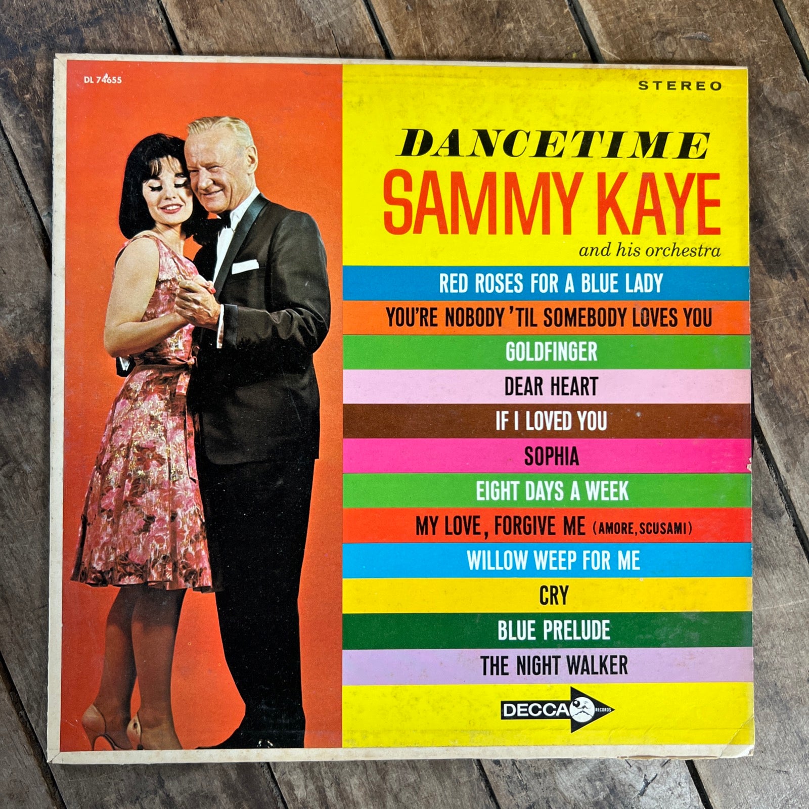 Sammy Kay & His Orchestra DANCETIME - 1965 Decca Records - LP Vinyl Album